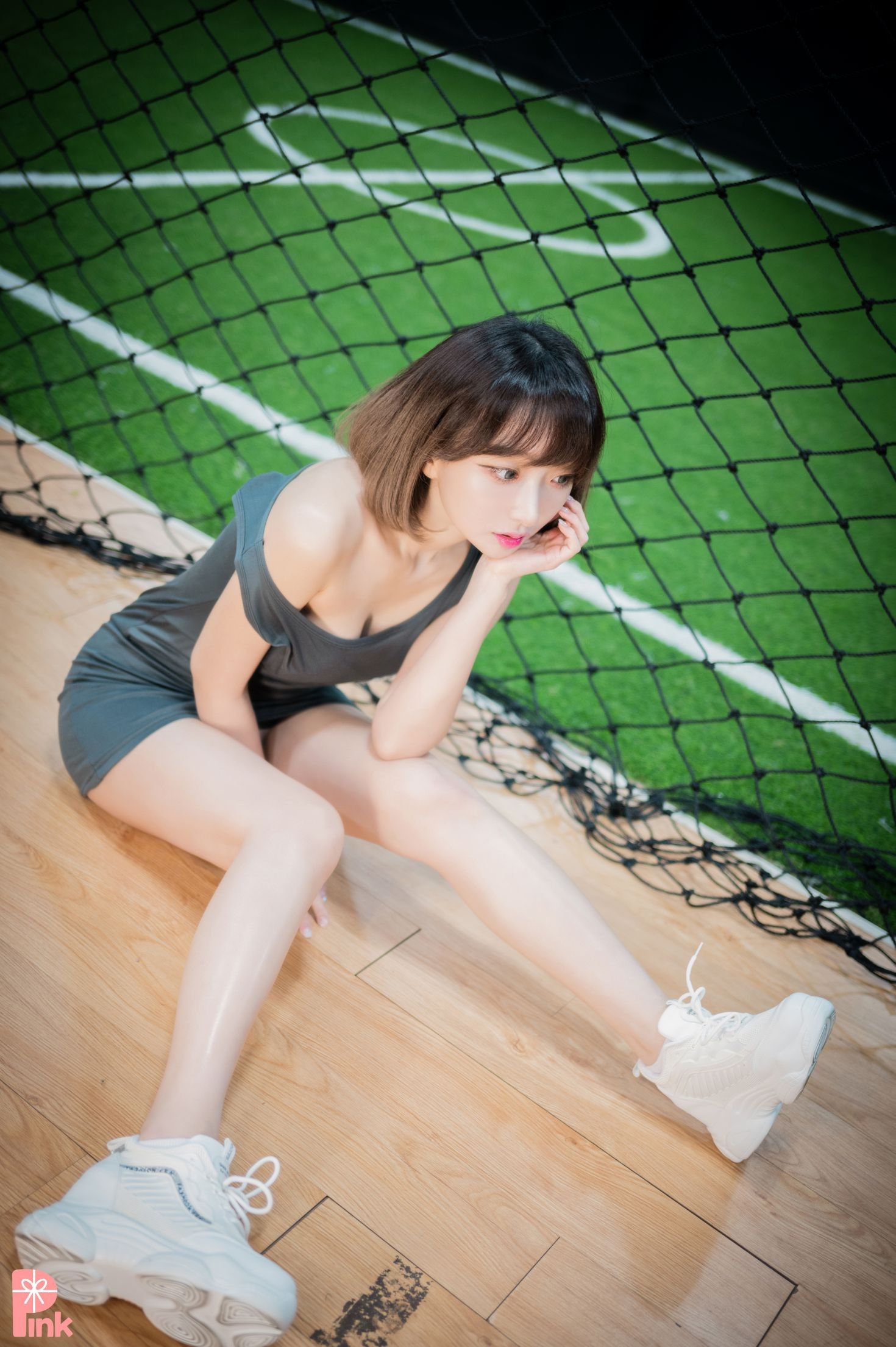 PINK RIBBON 韩国美少女模特性感写真 Dayeosin Cheer Up (141)