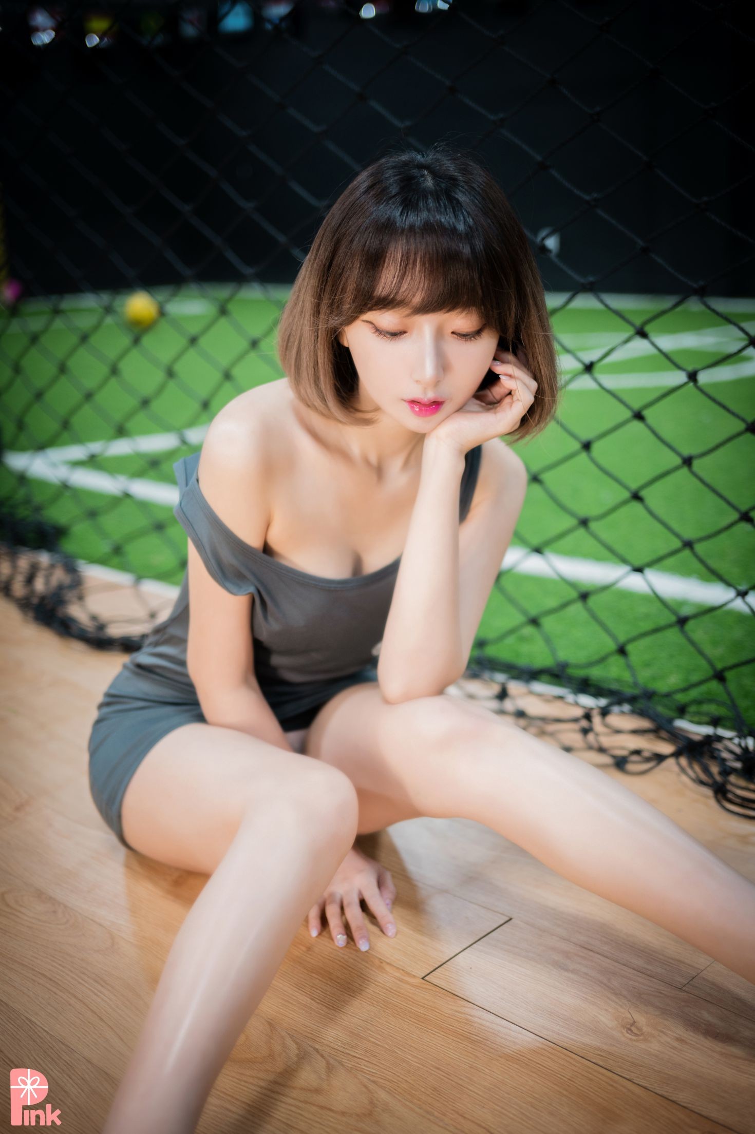 PINK RIBBON 韩国美少女模特性感写真 Dayeosin Cheer Up (142)