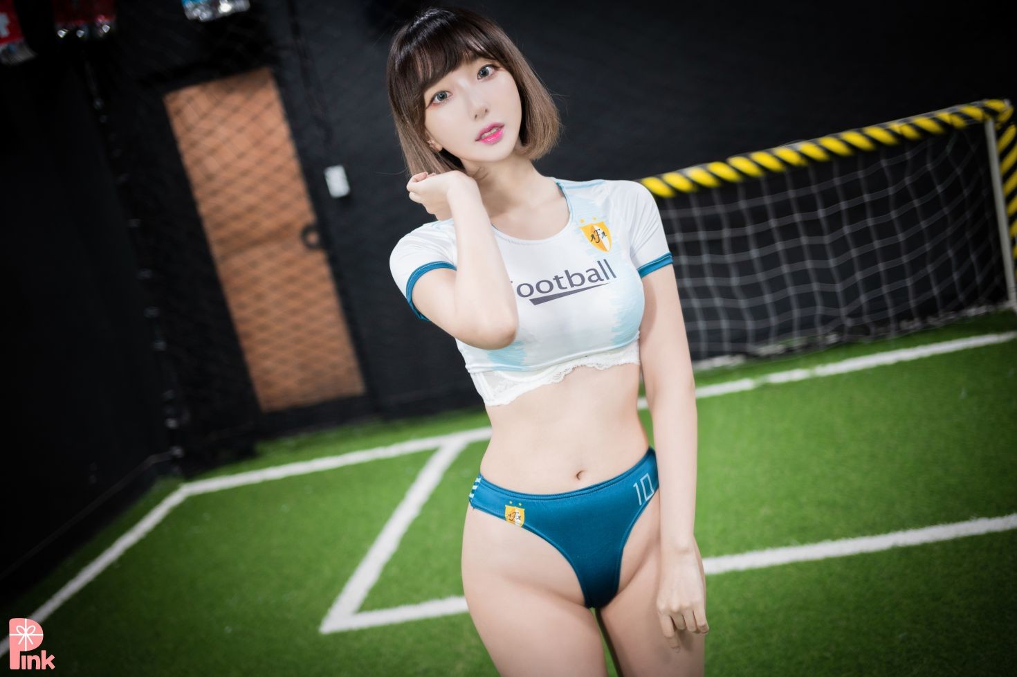 PINK RIBBON 韩国美少女模特性感写真 Dayeosin Cheer Up (2)