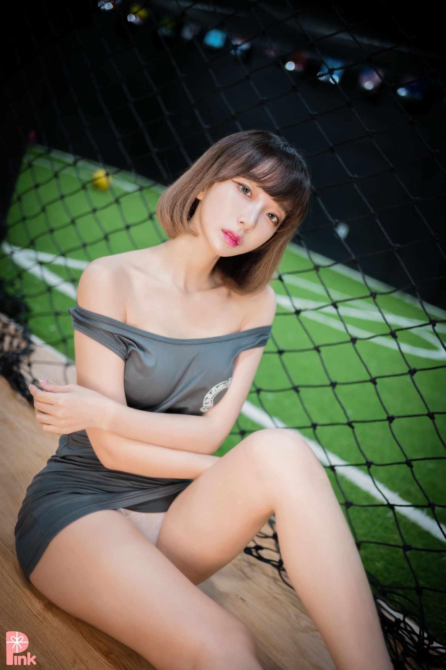 PINK RIBBON 韩国美少女模特性感写真 Dayeosin Cheer Up (148)