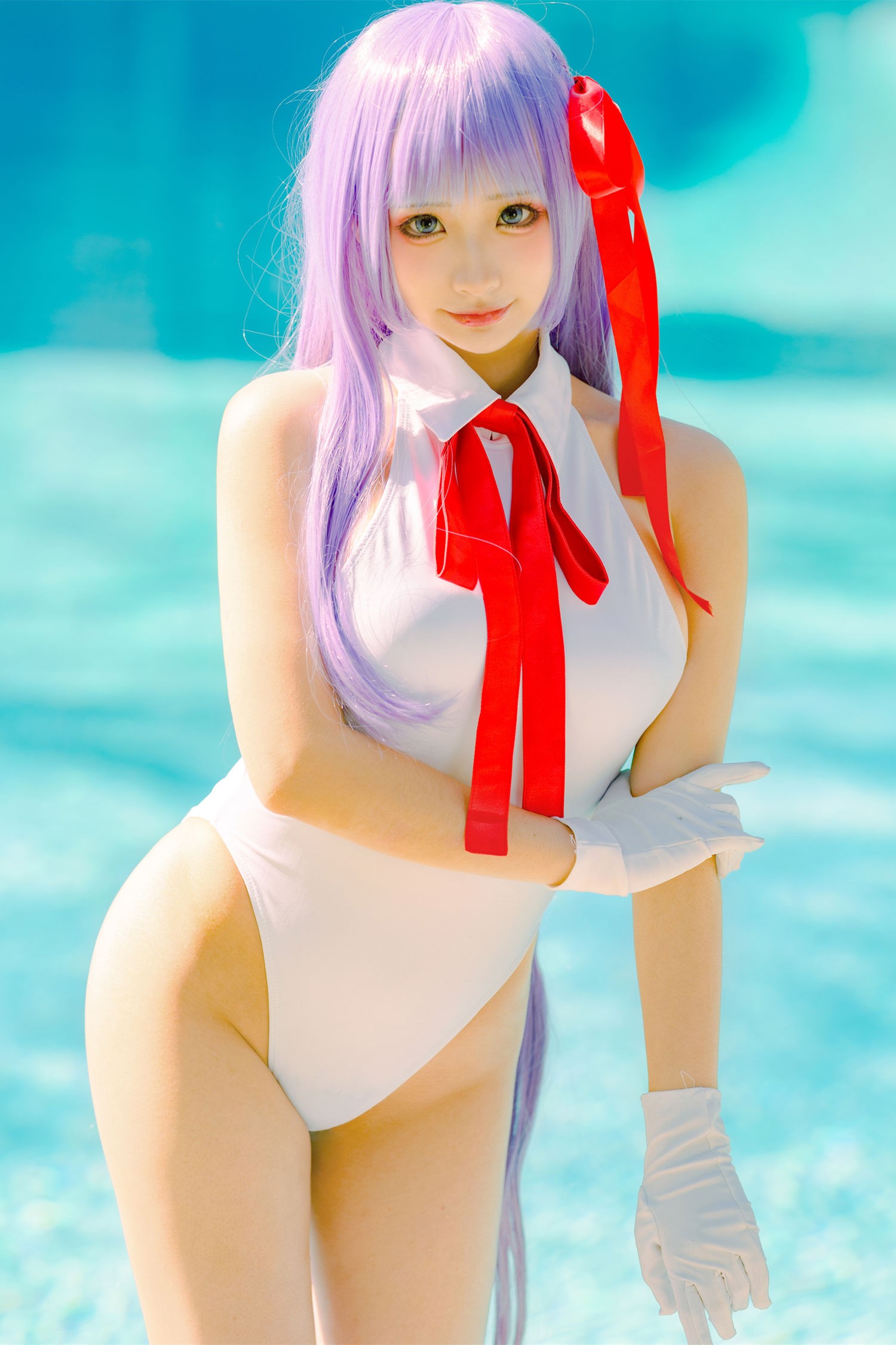 美女动漫博主wendydydydy酱油性感Cosplay写真 FGO 水着 (1)