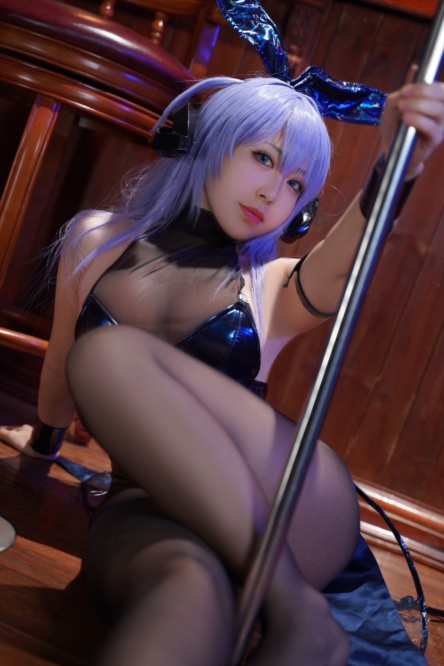 美女动漫博主虎森森性感Cosplay写真新泽西 花园兔女郎 (14)