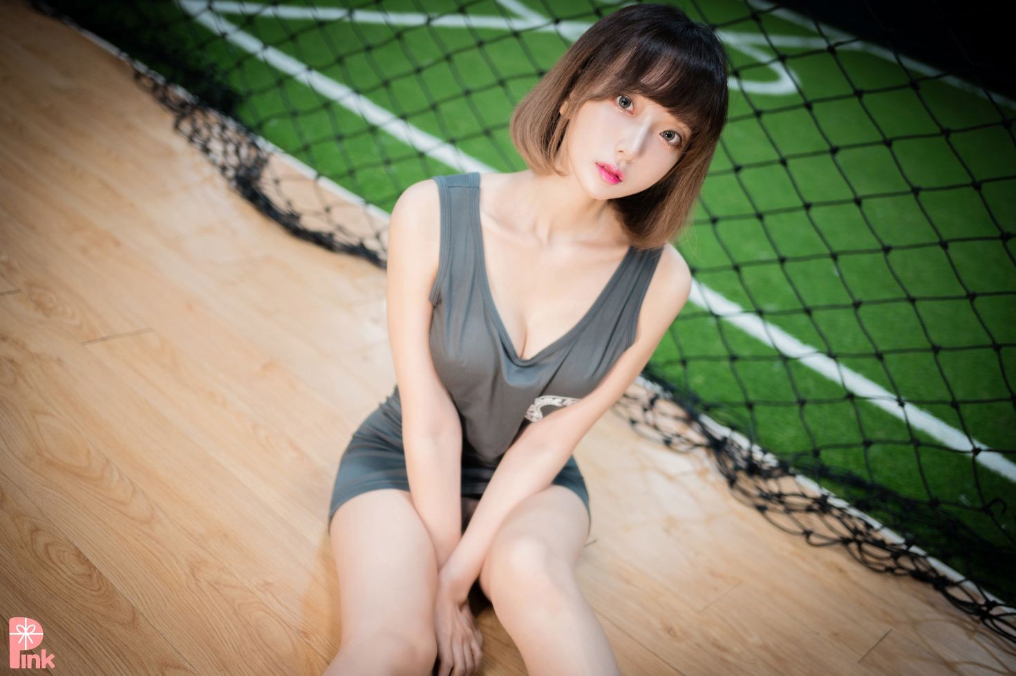 PINK RIBBON 韩国美少女模特性感写真 Dayeosin Cheer Up (128)