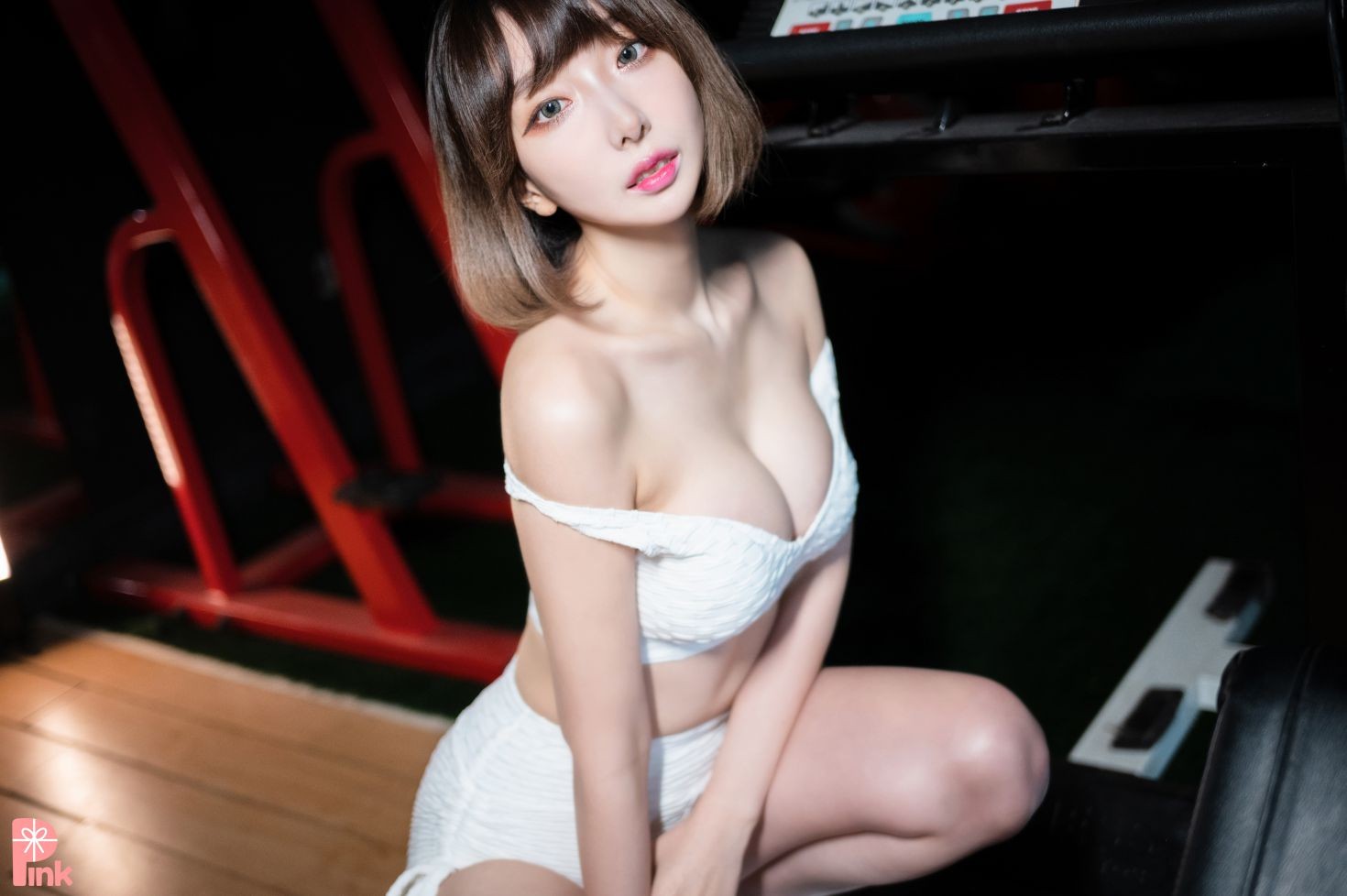 PINK RIBBON 韩国美少女模特性感写真 Dayeosin Cheer Up (215)