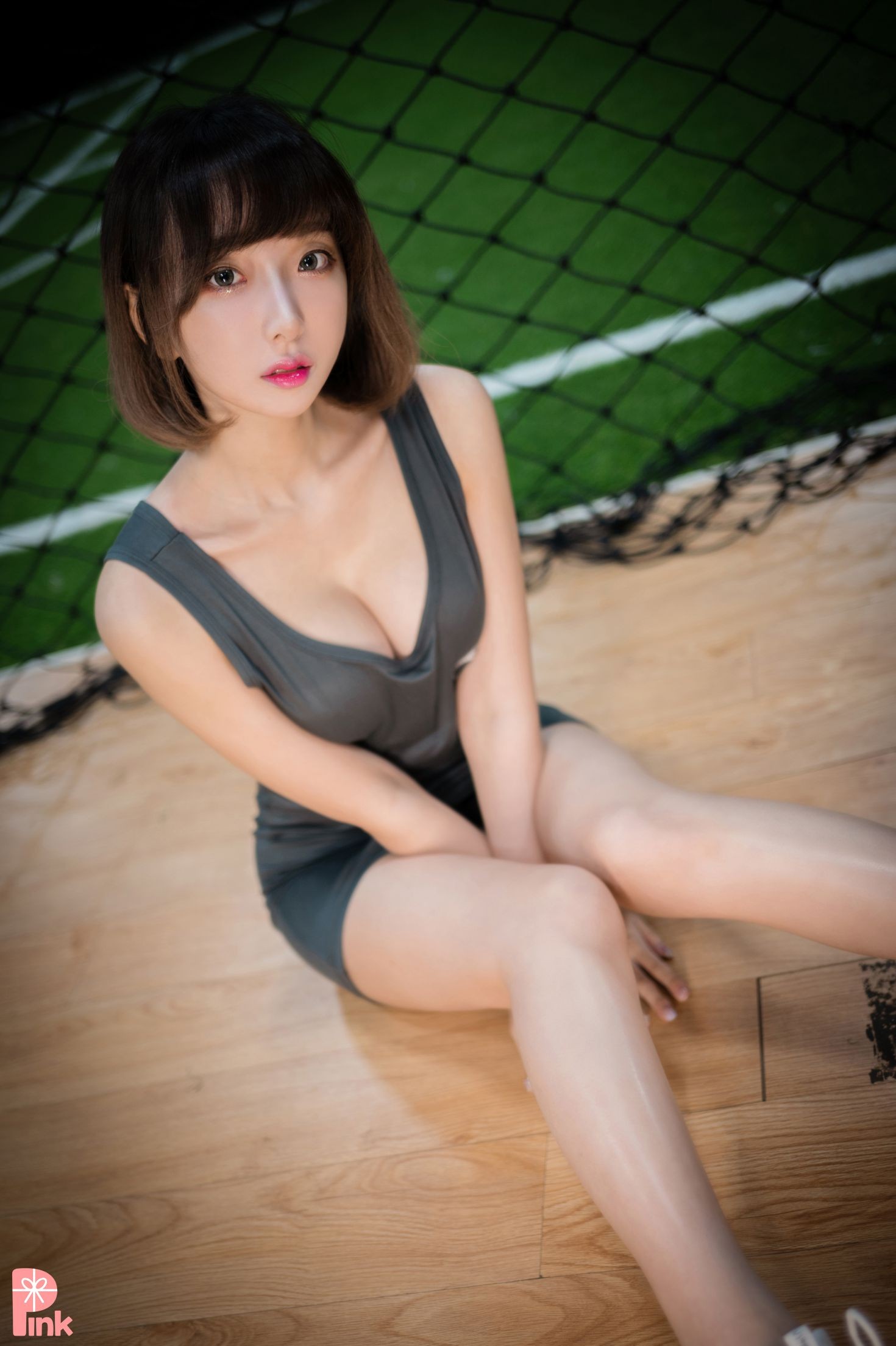 PINK RIBBON 韩国美少女模特性感写真 Dayeosin Cheer Up (126)