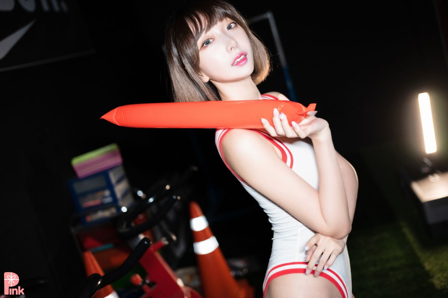 PINK RIBBON 韩国美少女模特性感写真 Dayeosin Cheer Up (91)