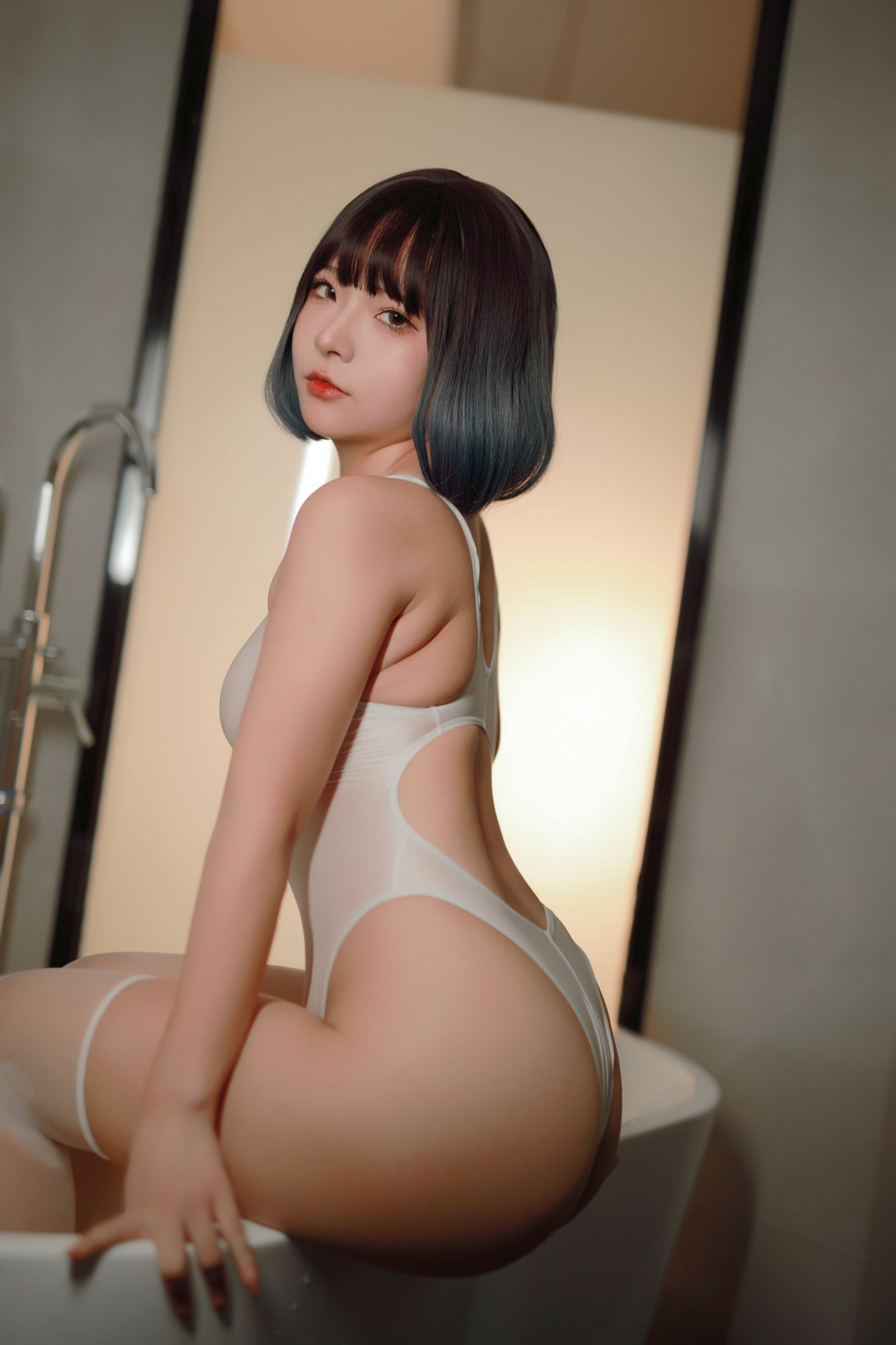 美女动漫博主玉汇性感Cosplay写真游泳部学妹 (72)