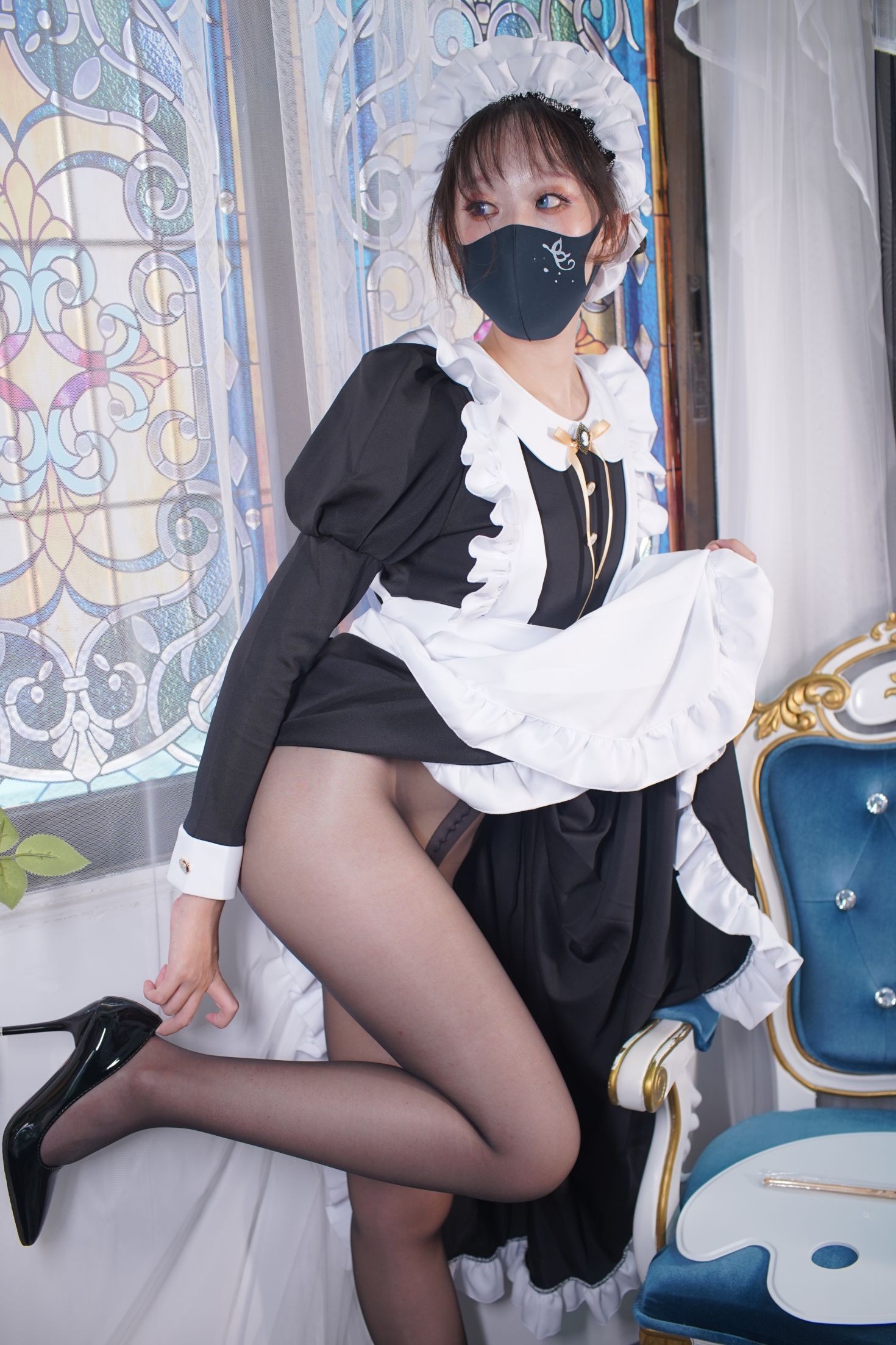 美女动漫博主茶籽ccz性感Cosplay写真欧式女仆 (31)