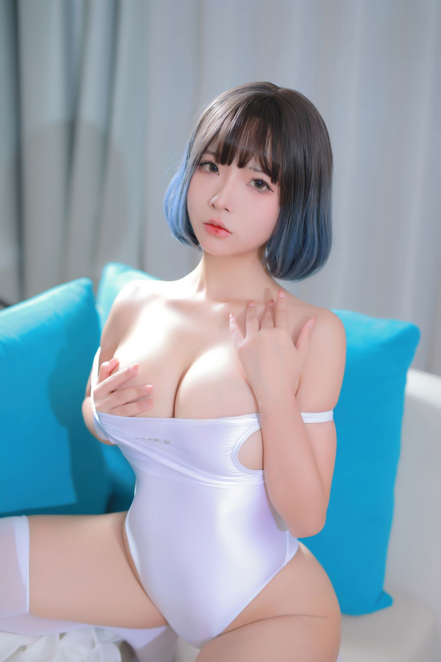 美女动漫博主玉汇性感Cosplay写真游泳部学妹 (16)