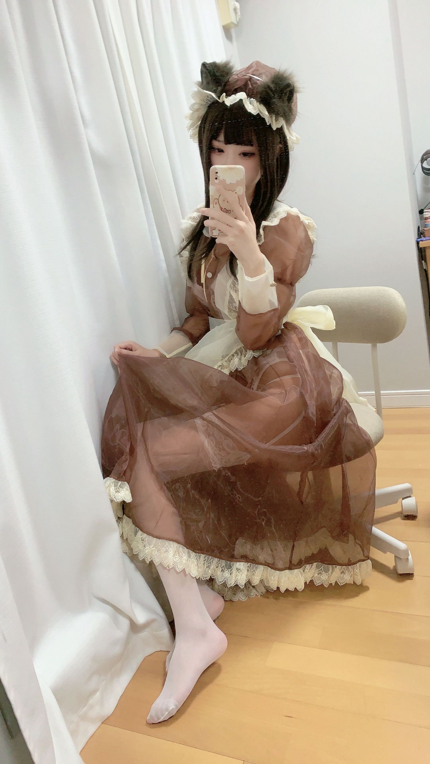 美女动漫博主千阳ちよ性感Cosplay写真女仆 (12)