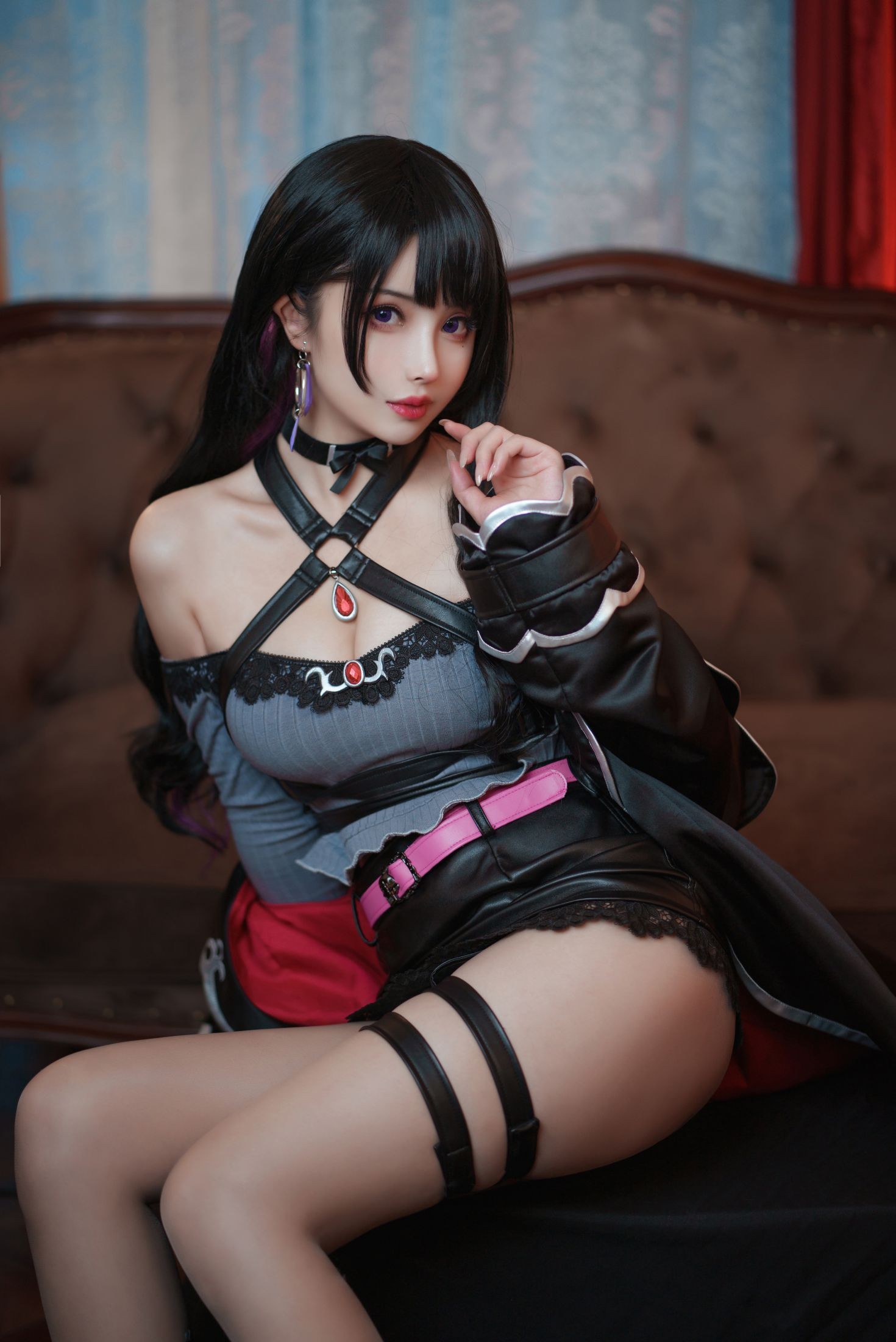 美女动漫博主rioko凉凉子性感Cosplay写真魔女 (30)