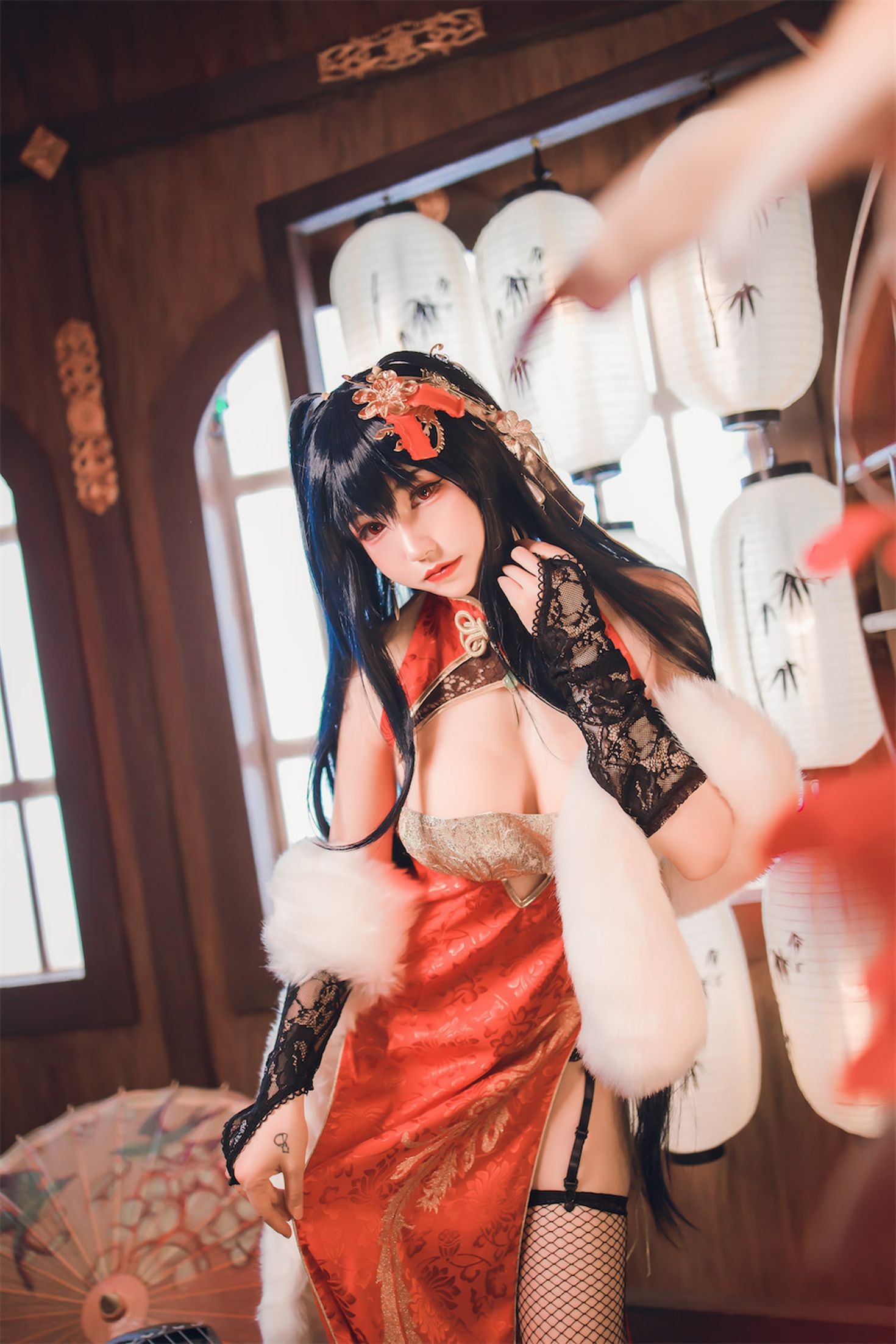 美女动漫博主Coser衣衣性感Cosplay写真碧蓝航线 大凤旗袍 (16)