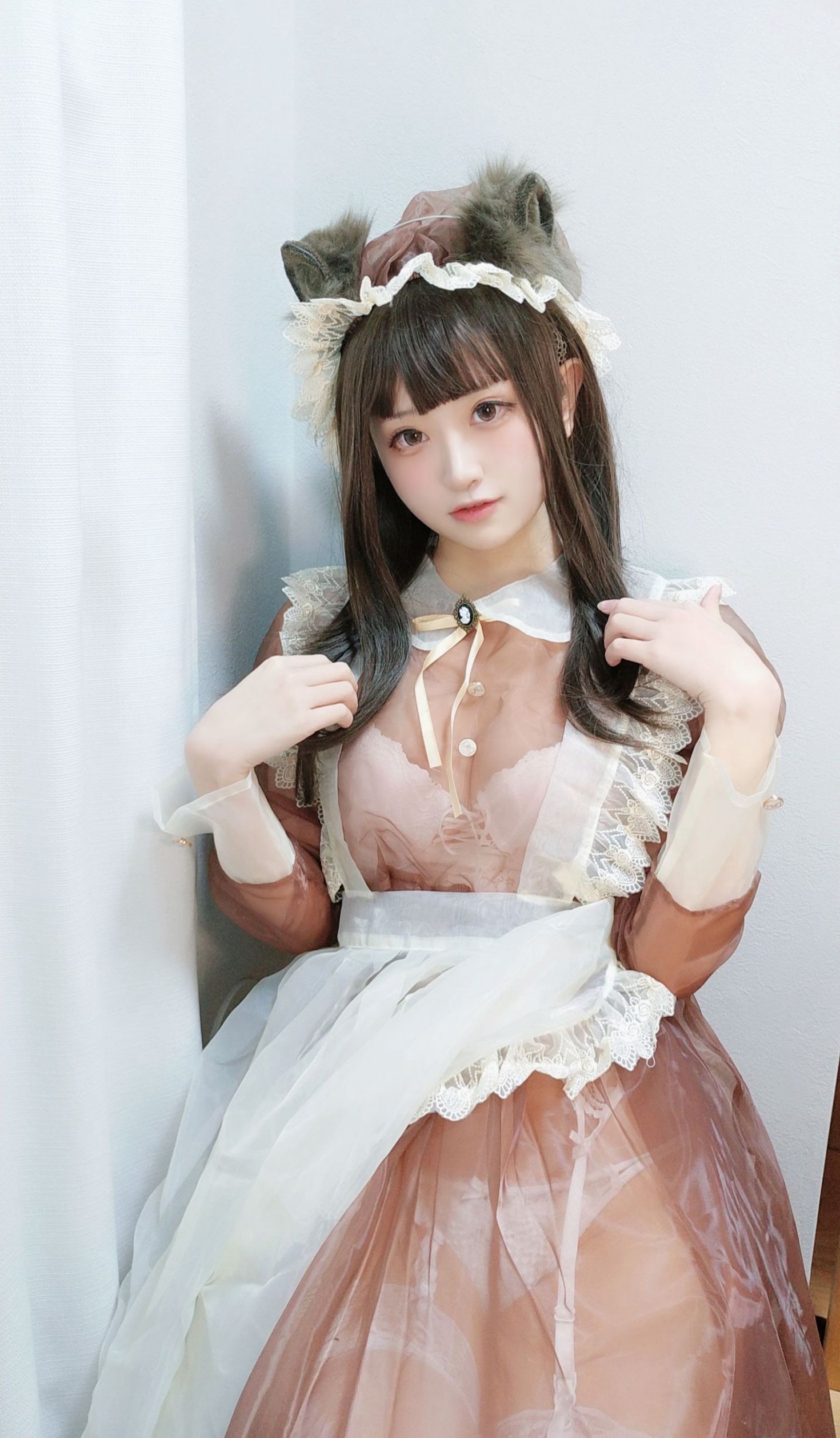 美女动漫博主千阳ちよ性感Cosplay写真女仆 (9)