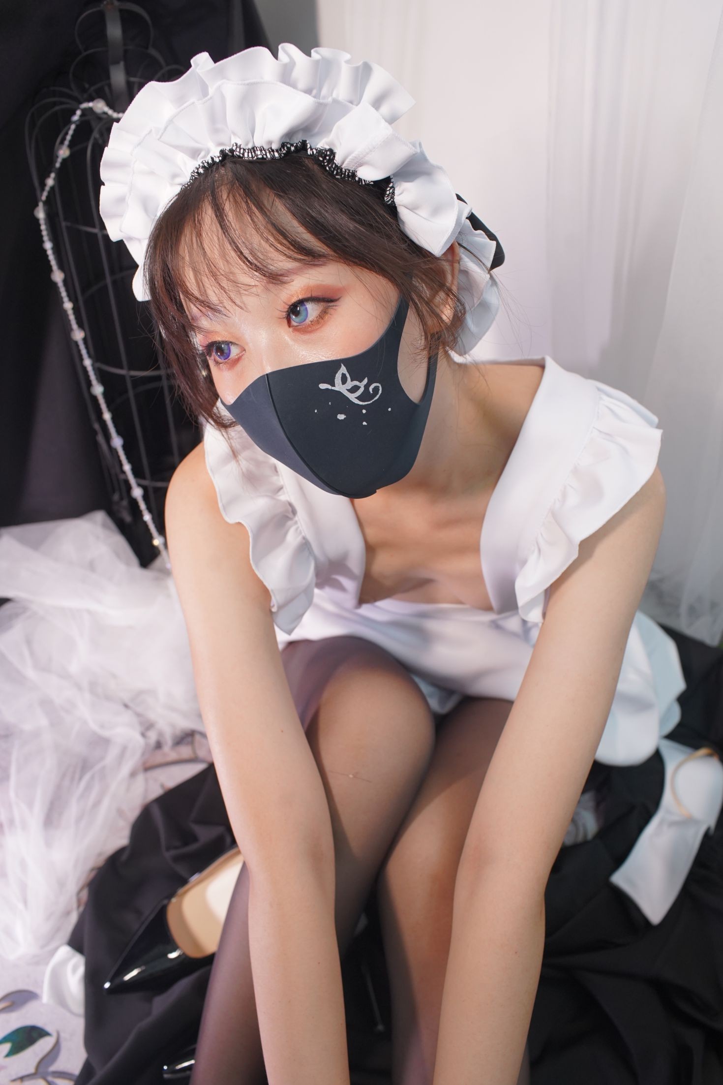 美女动漫博主茶籽ccz性感Cosplay写真欧式女仆 (145)