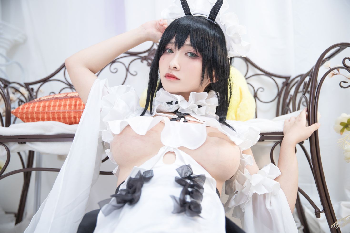 美女动漫博主洛璃LoLiSAMA性感Cosplay写真不挠女仆 (11)