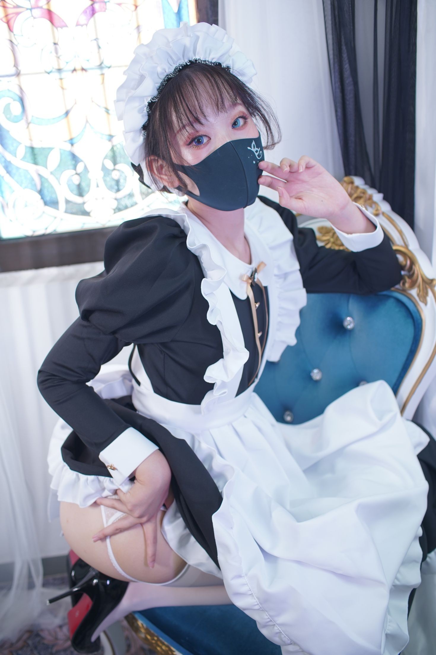 美女动漫博主茶籽ccz性感Cosplay写真欧式女仆 (20)