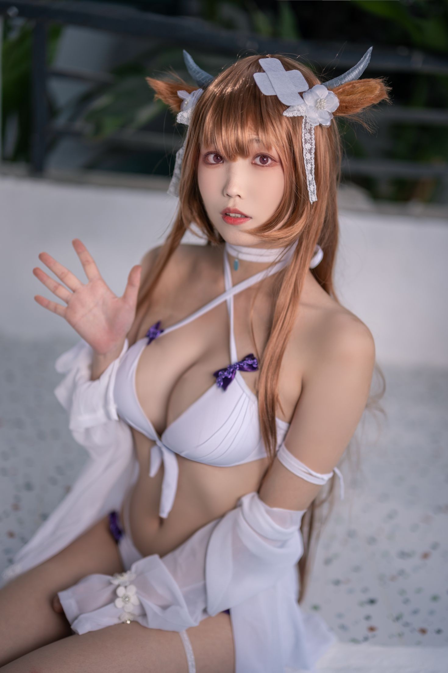 美女动漫博主汪知子性感Cosplay写真樫野泳装 (15)