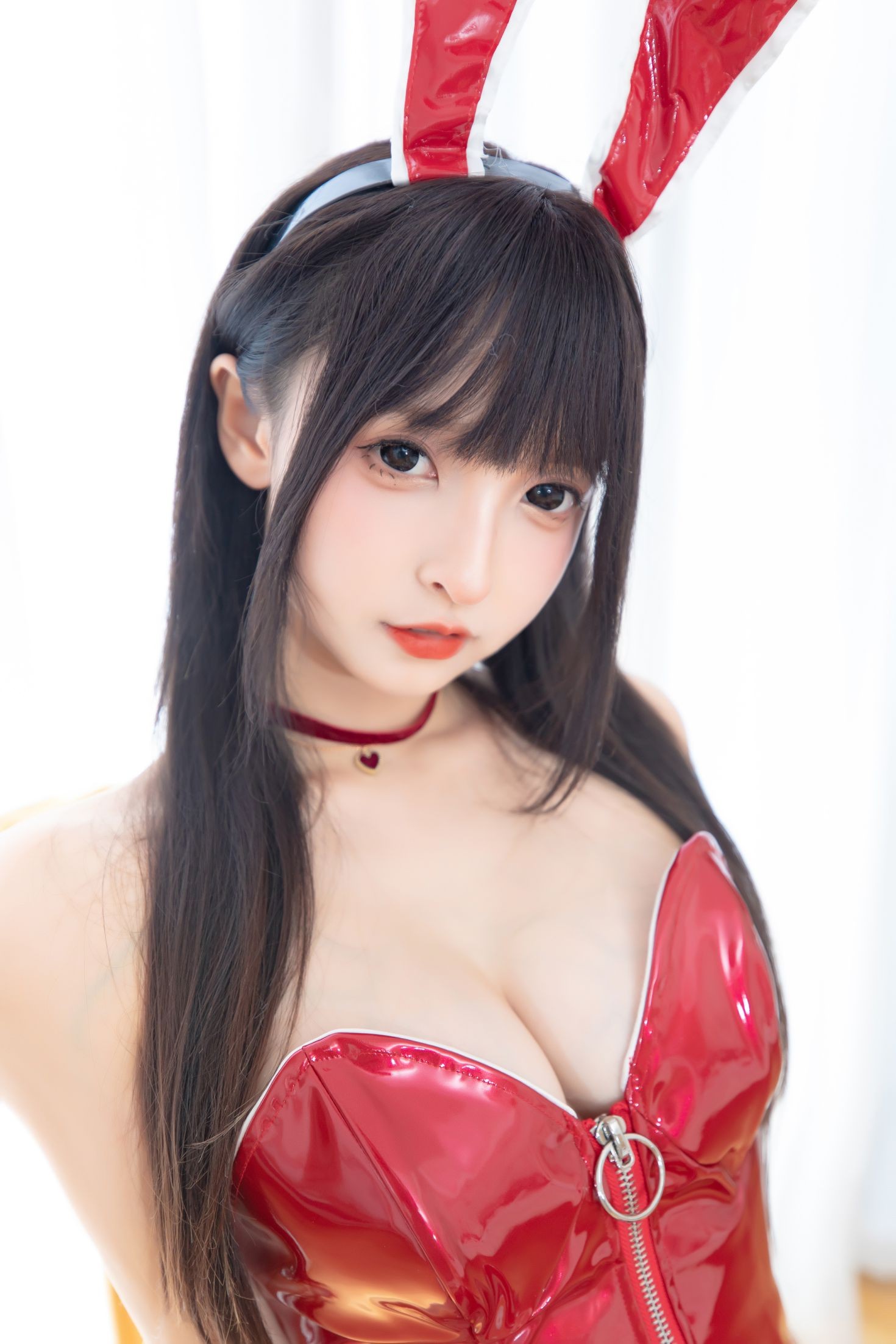 美女动漫博主神楽板真冬性感Cosplay写真红兔迎春 (13)