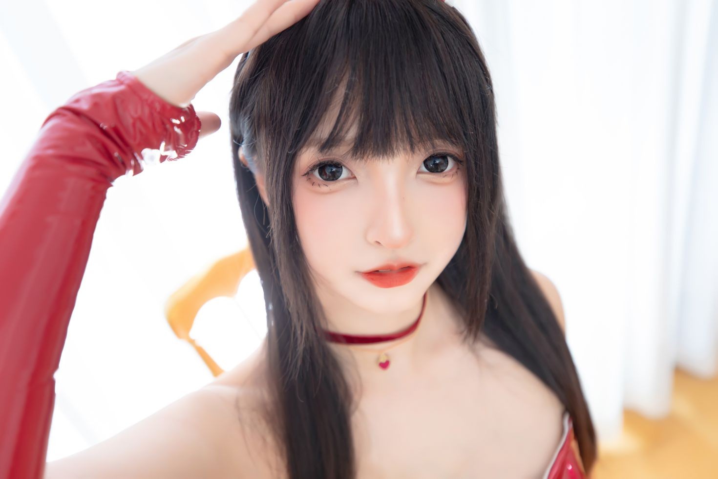 美女动漫博主神楽板真冬性感Cosplay写真红兔迎春 (11)