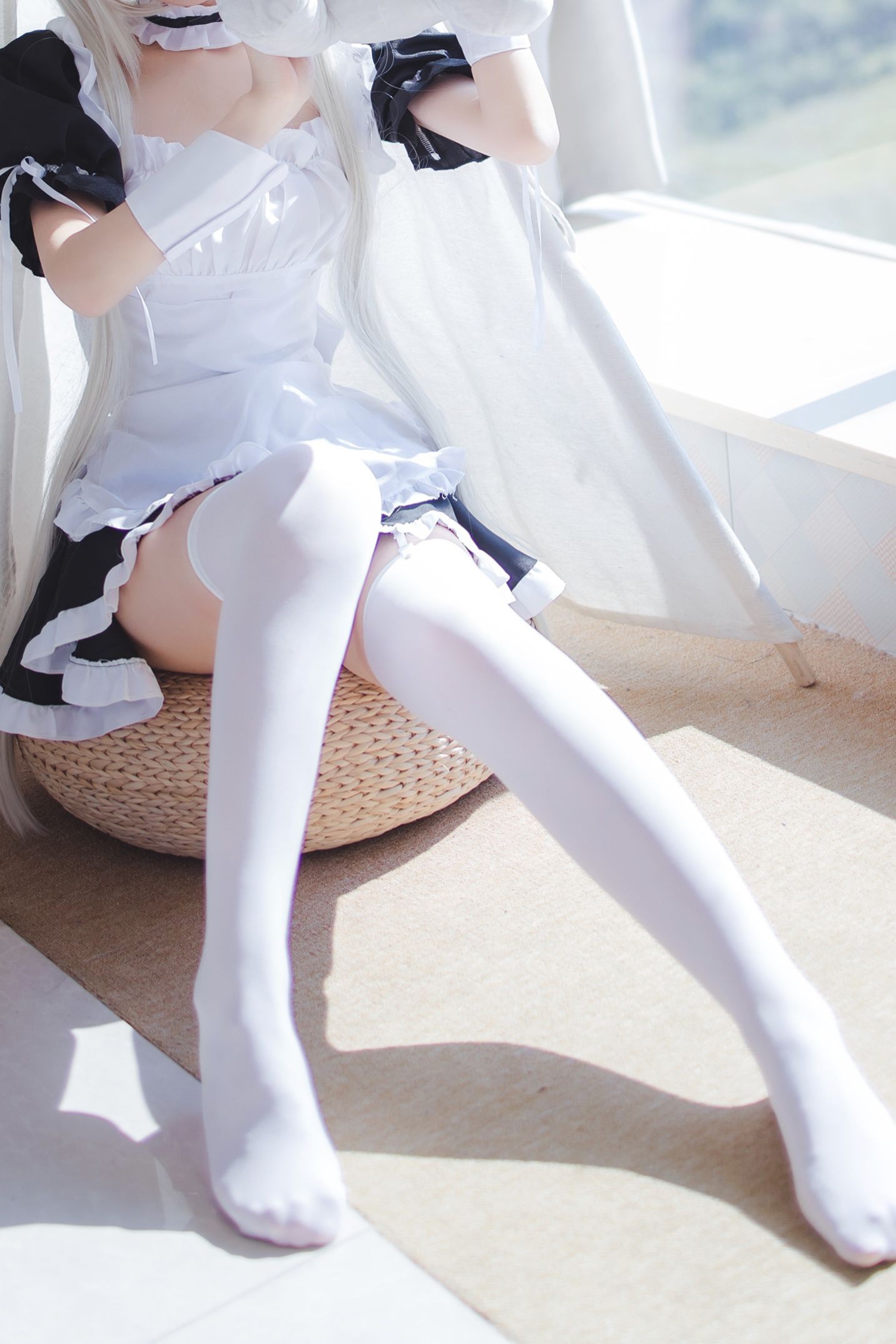 美女动漫博主衣衣性感Cosplay写真穹妹女仆 (6)