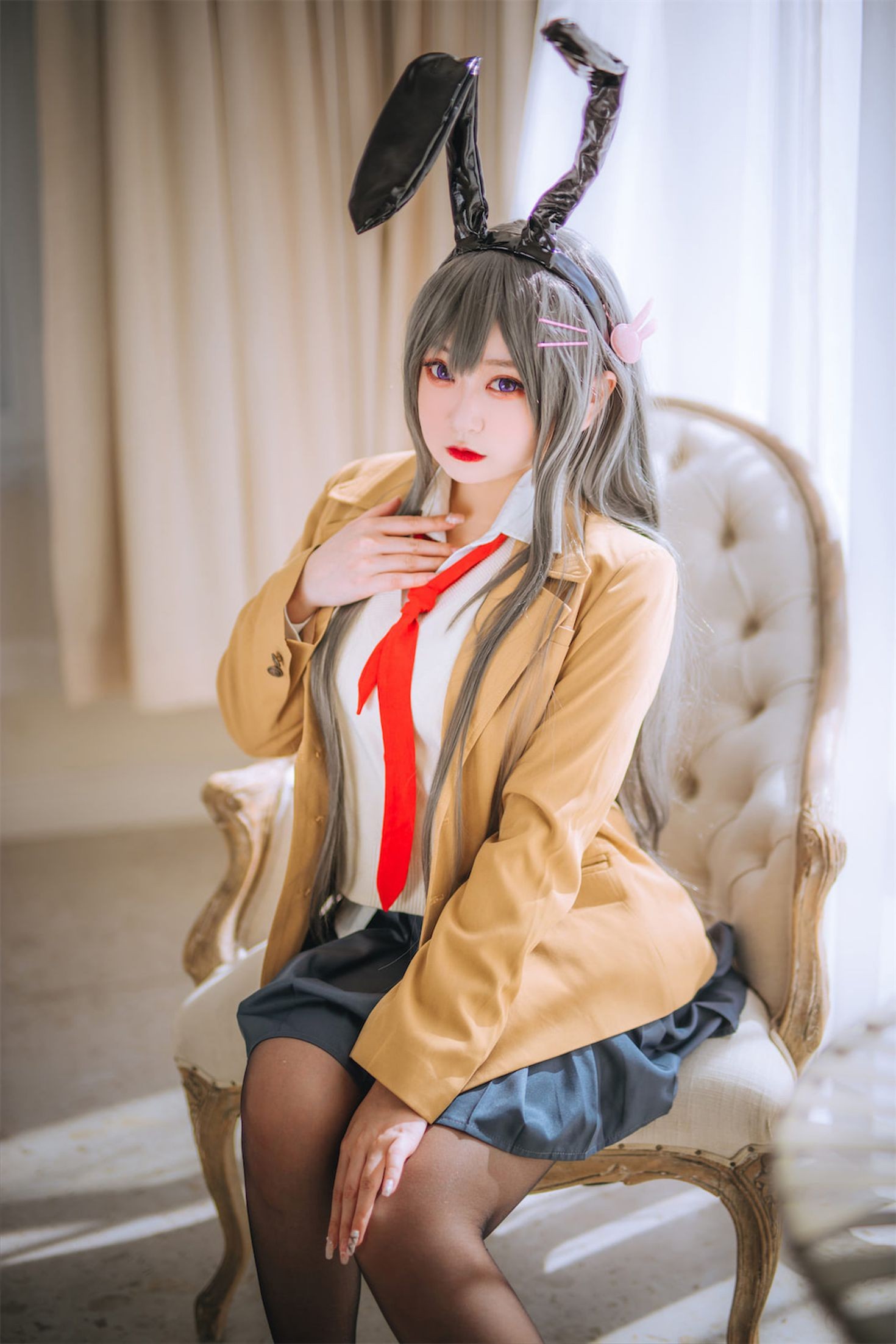 美女动漫博主恩田直幸性感Cosplay写真麻衣学姐 (4)