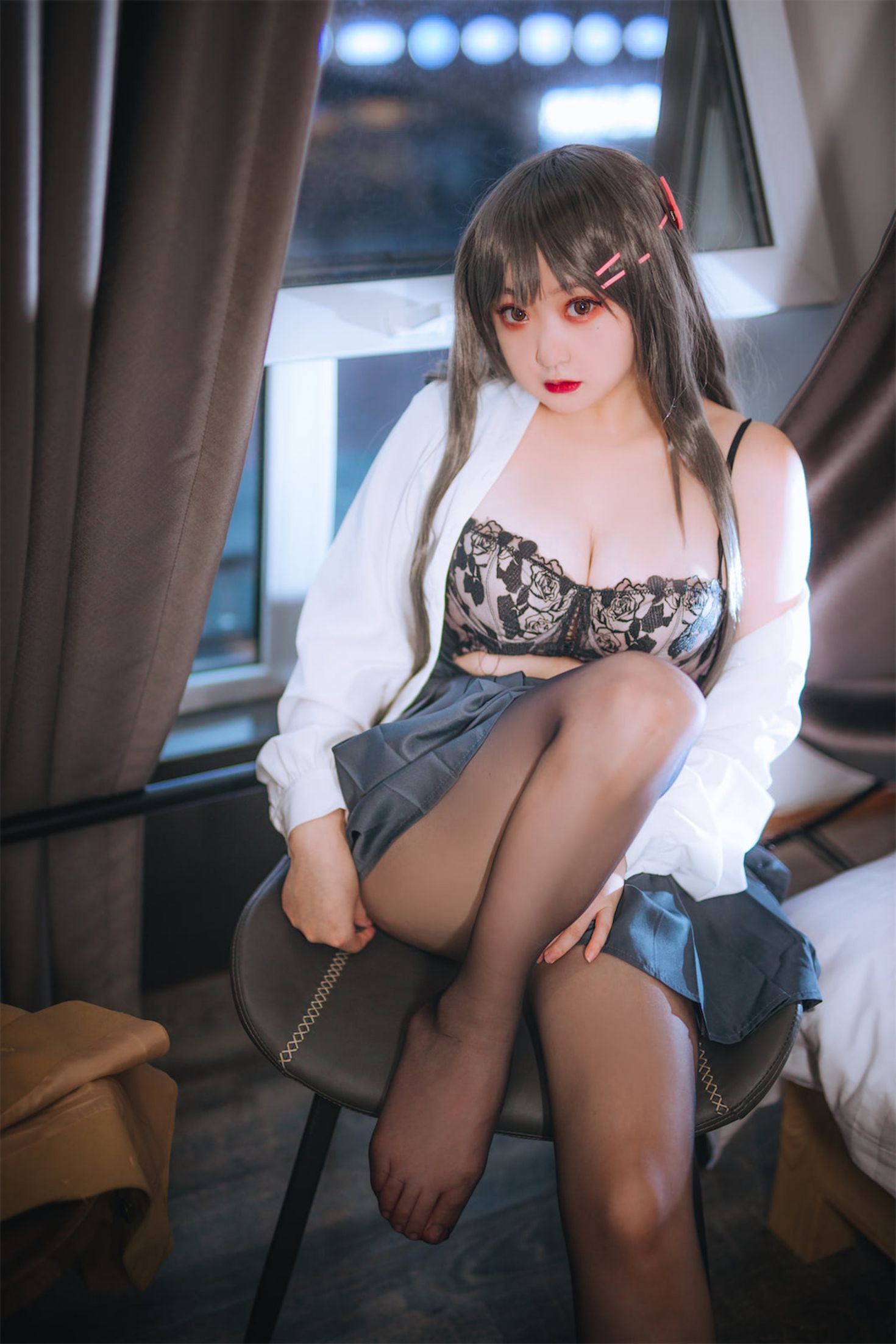 美女动漫博主恩田直幸性感Cosplay写真麻衣学姐 (10)