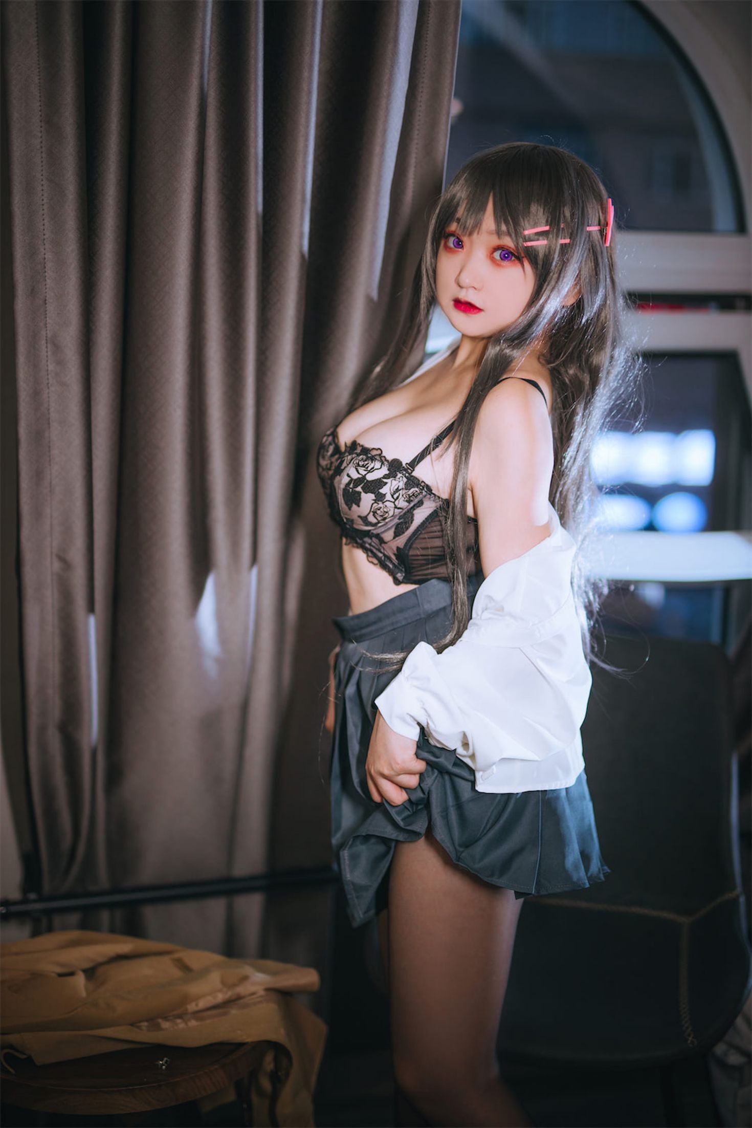 美女动漫博主恩田直幸性感Cosplay写真麻衣学姐 (12)