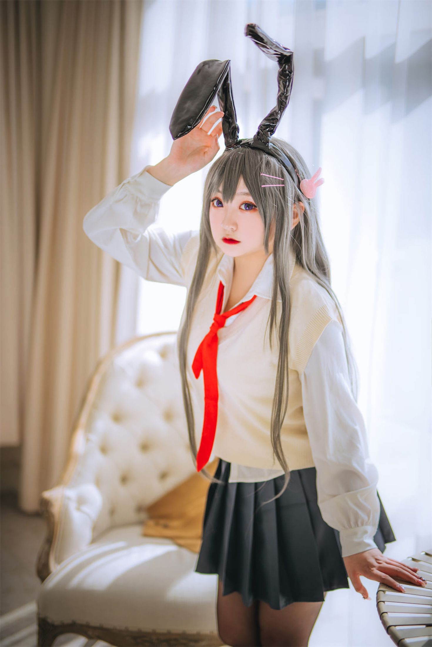 美女动漫博主恩田直幸性感Cosplay写真麻衣学姐 (6)