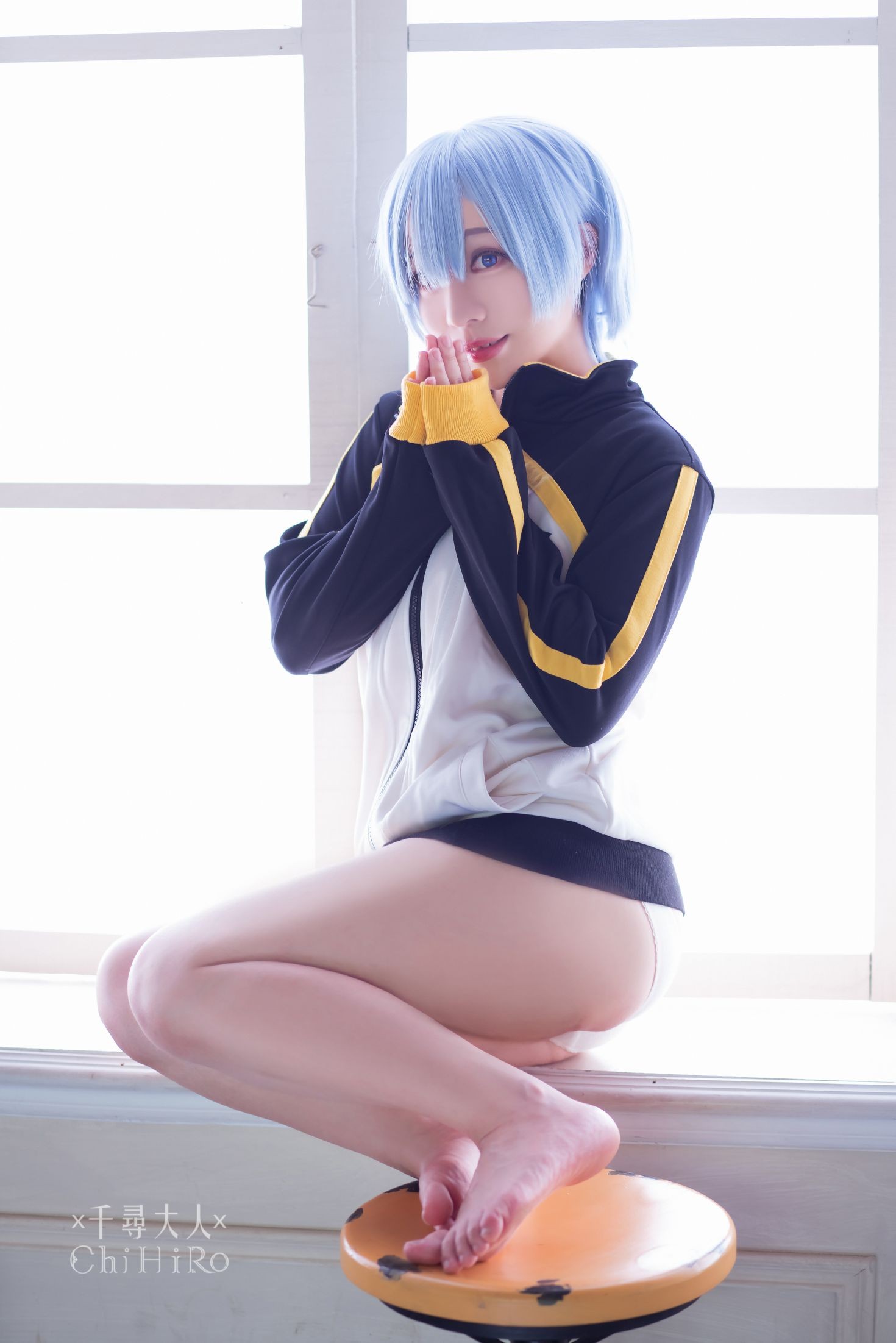 美女动漫博主千寻性感Cosplay写真蕾姆Rem (61)