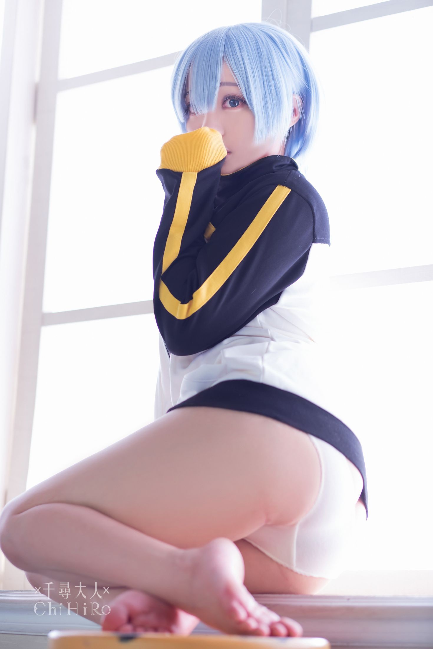 美女动漫博主千寻性感Cosplay写真蕾姆Rem (60)