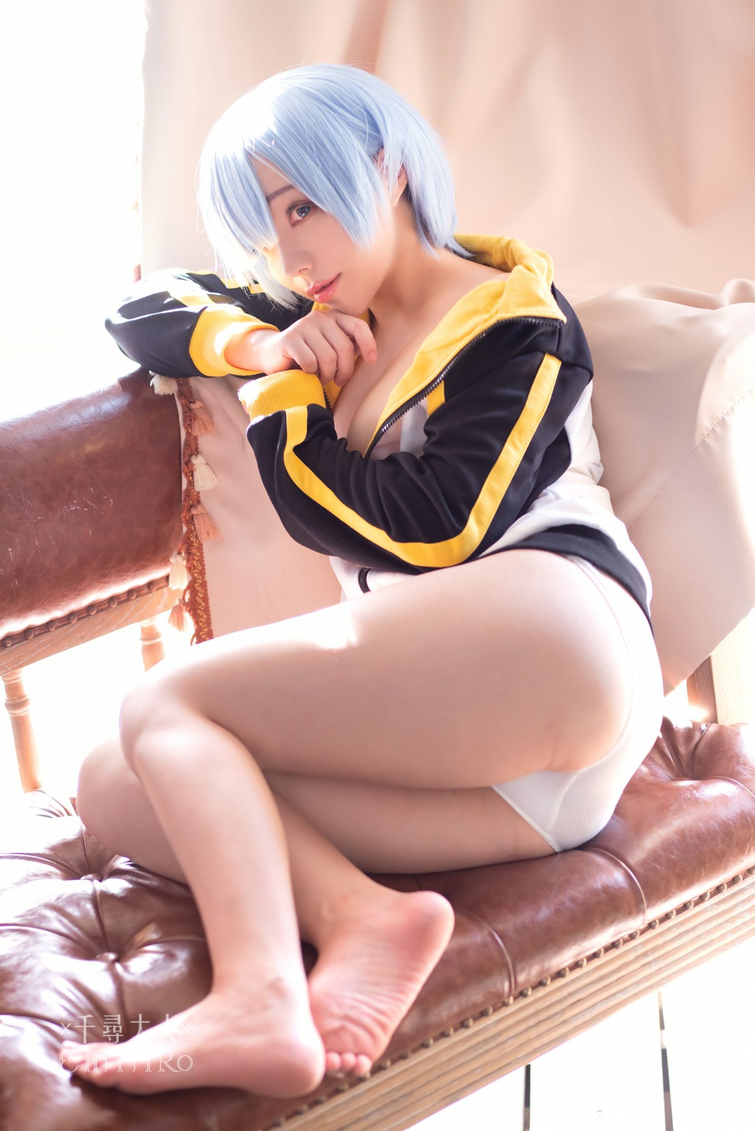 美女动漫博主千寻性感Cosplay写真蕾姆Rem (68)