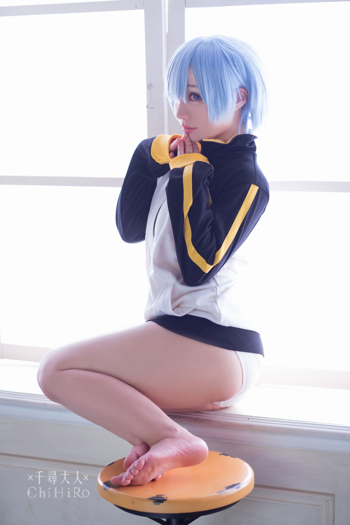 美女动漫博主千寻性感Cosplay写真蕾姆Rem (62)