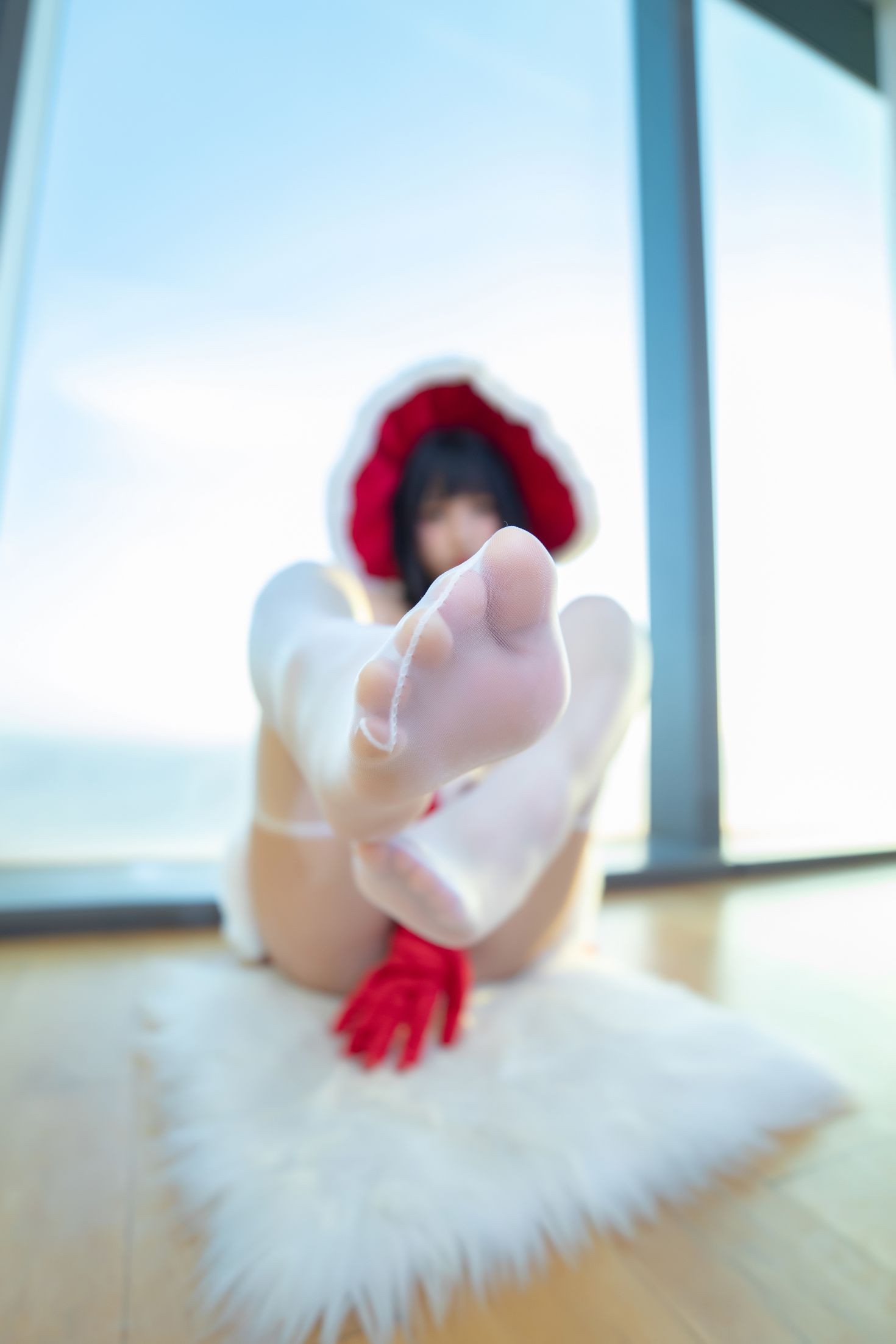 美女动漫博主神楽板真冬性感Cosplay写真圣诞魔法 (56)