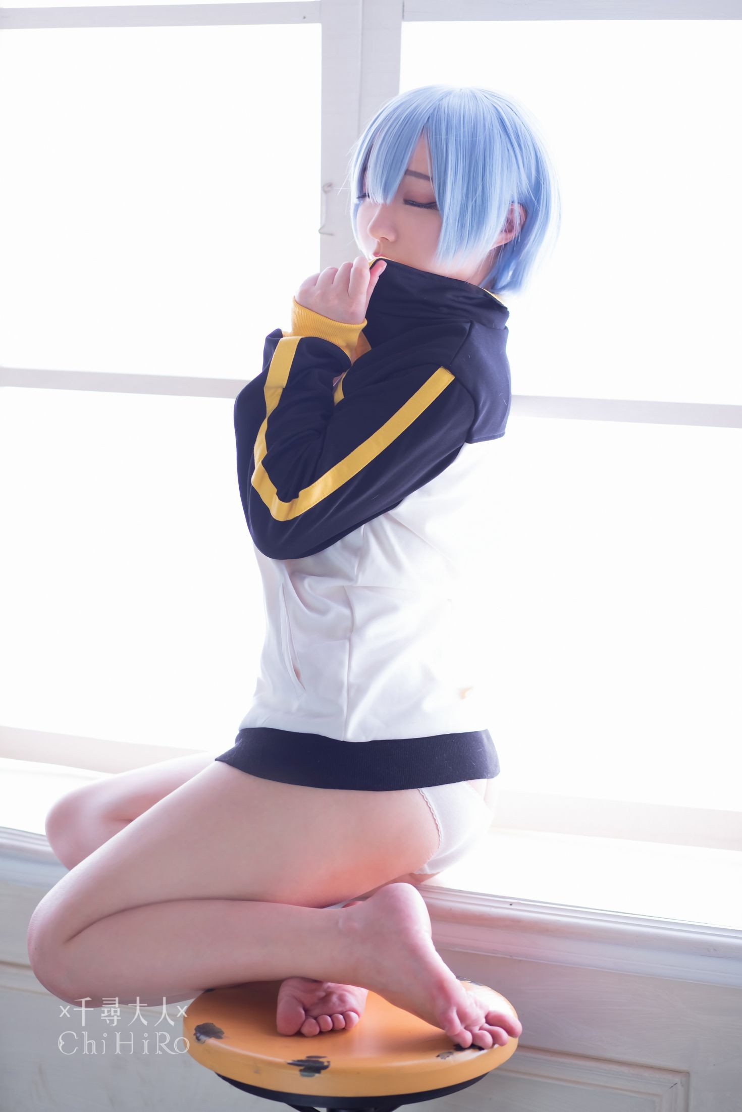 美女动漫博主千寻性感Cosplay写真蕾姆Rem (59)