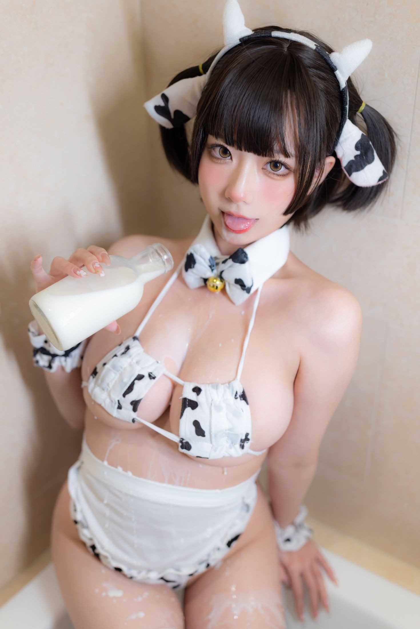 美女动漫博主wendydydydy酱油性感Cosplay写真奶牛女仆 (12)