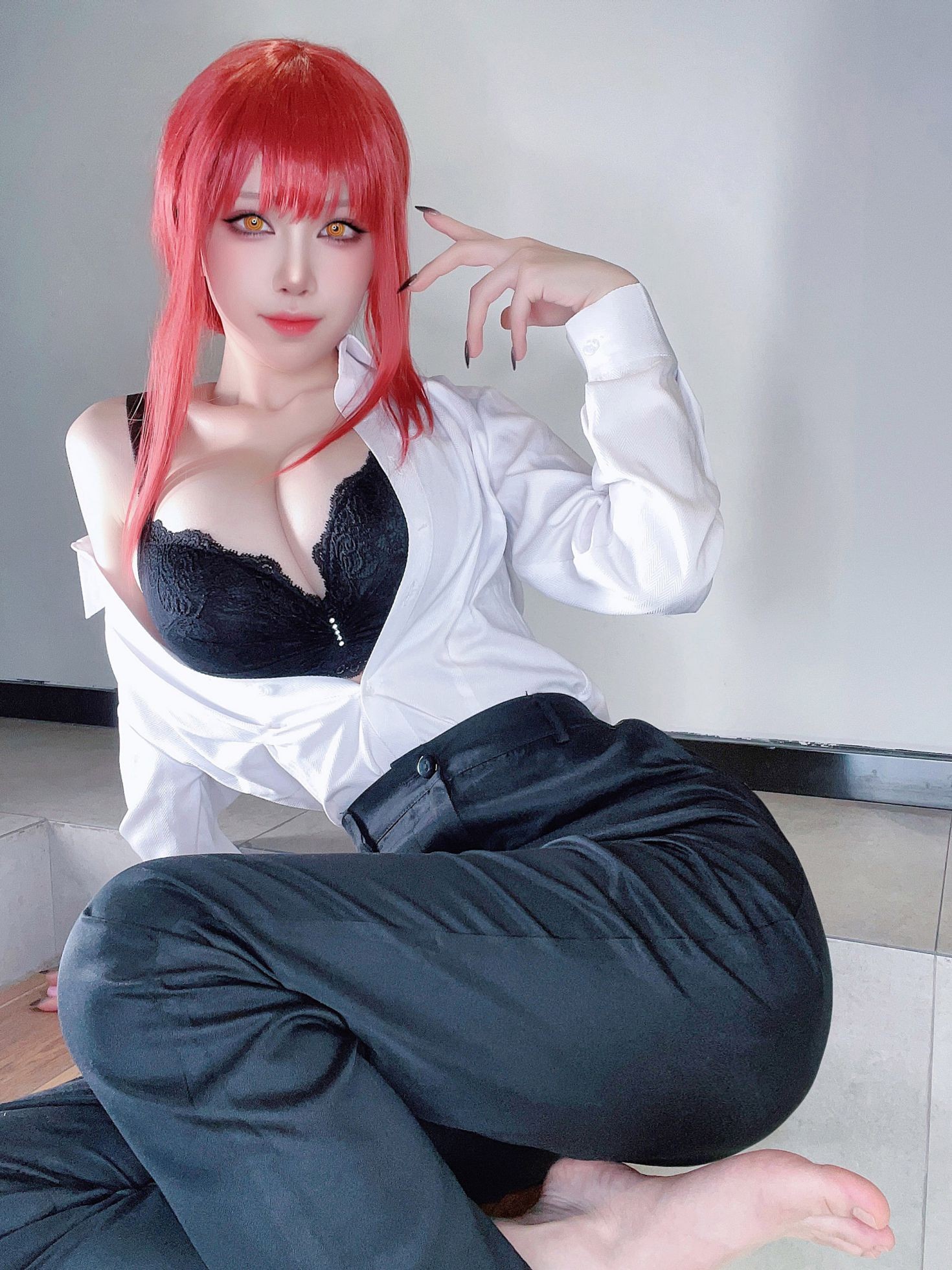 美女动漫博主水淼aqua性感Cosplay写真玛奇玛自拍 (22)