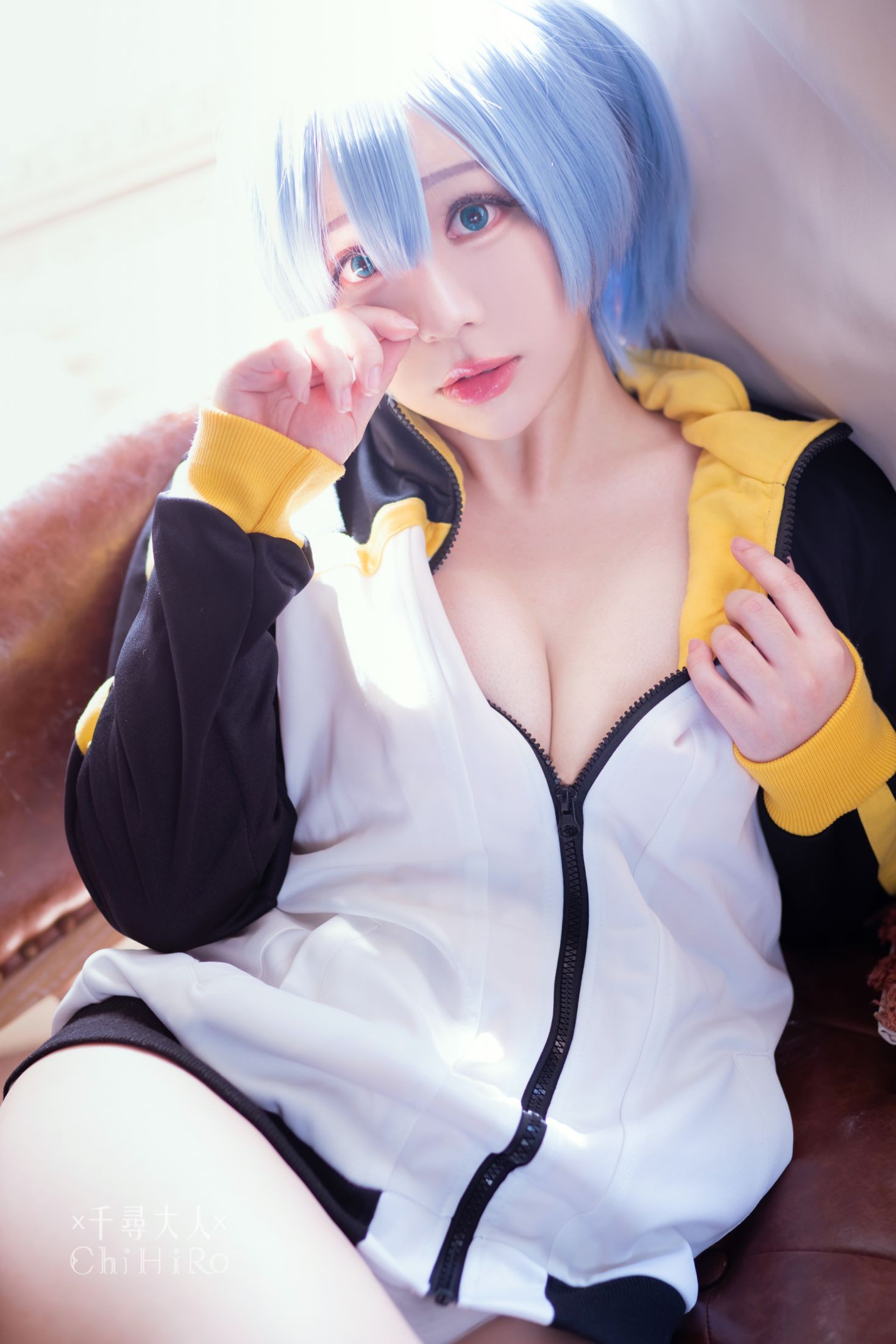 美女动漫博主千寻性感Cosplay写真蕾姆Rem (63)