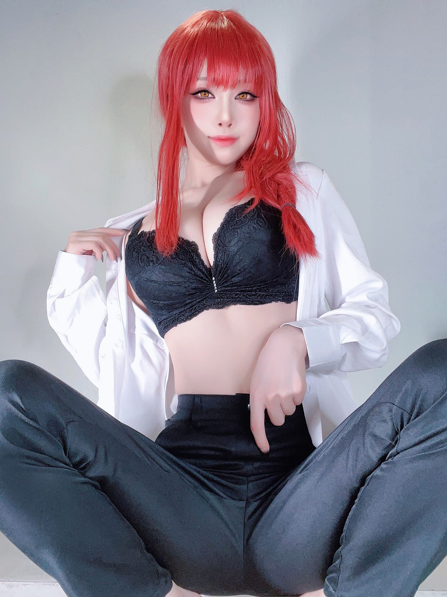 美女动漫博主水淼aqua性感Cosplay写真玛奇玛自拍 (23)