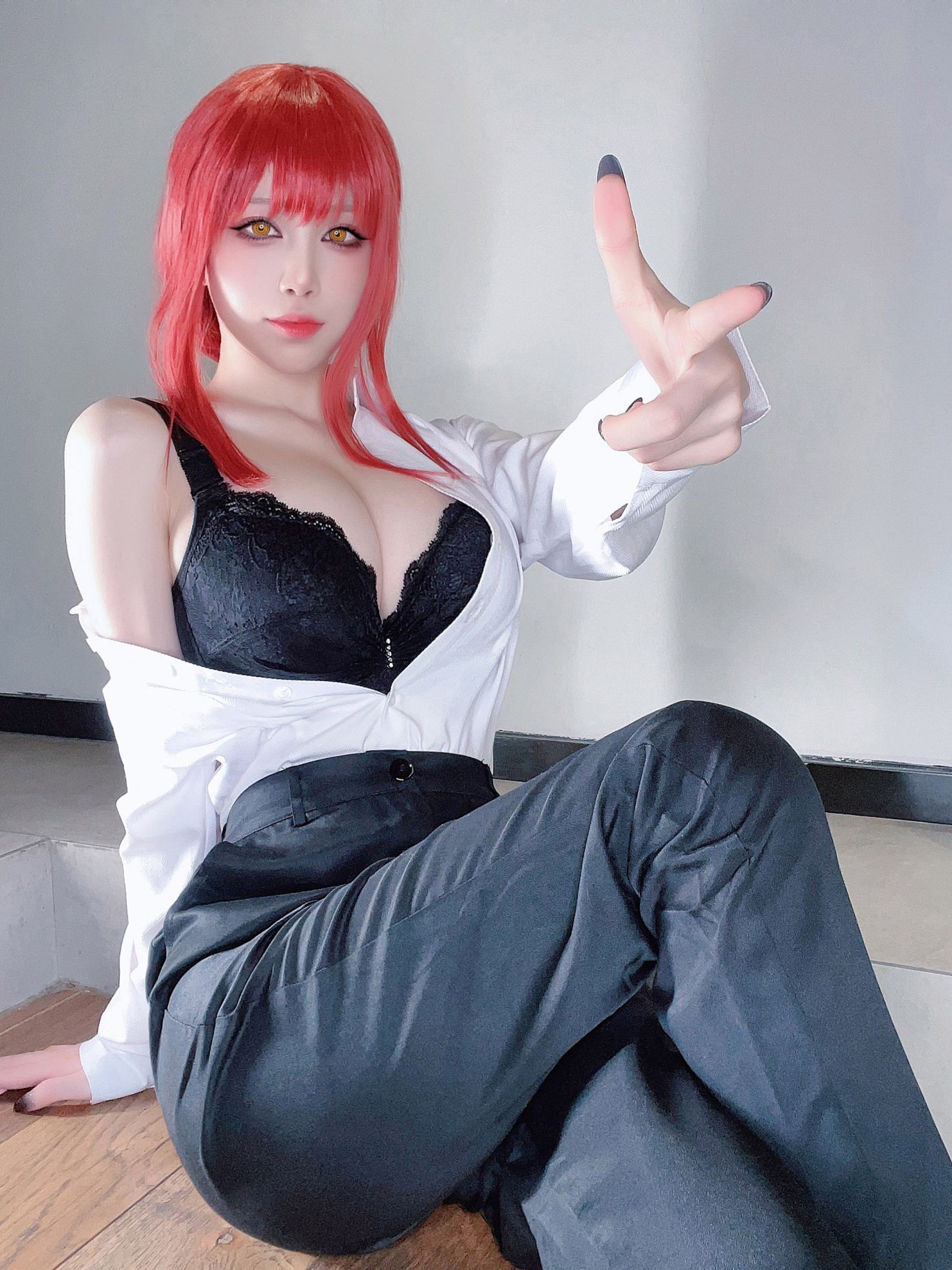 美女动漫博主水淼aqua性感Cosplay写真玛奇玛自拍 (9)