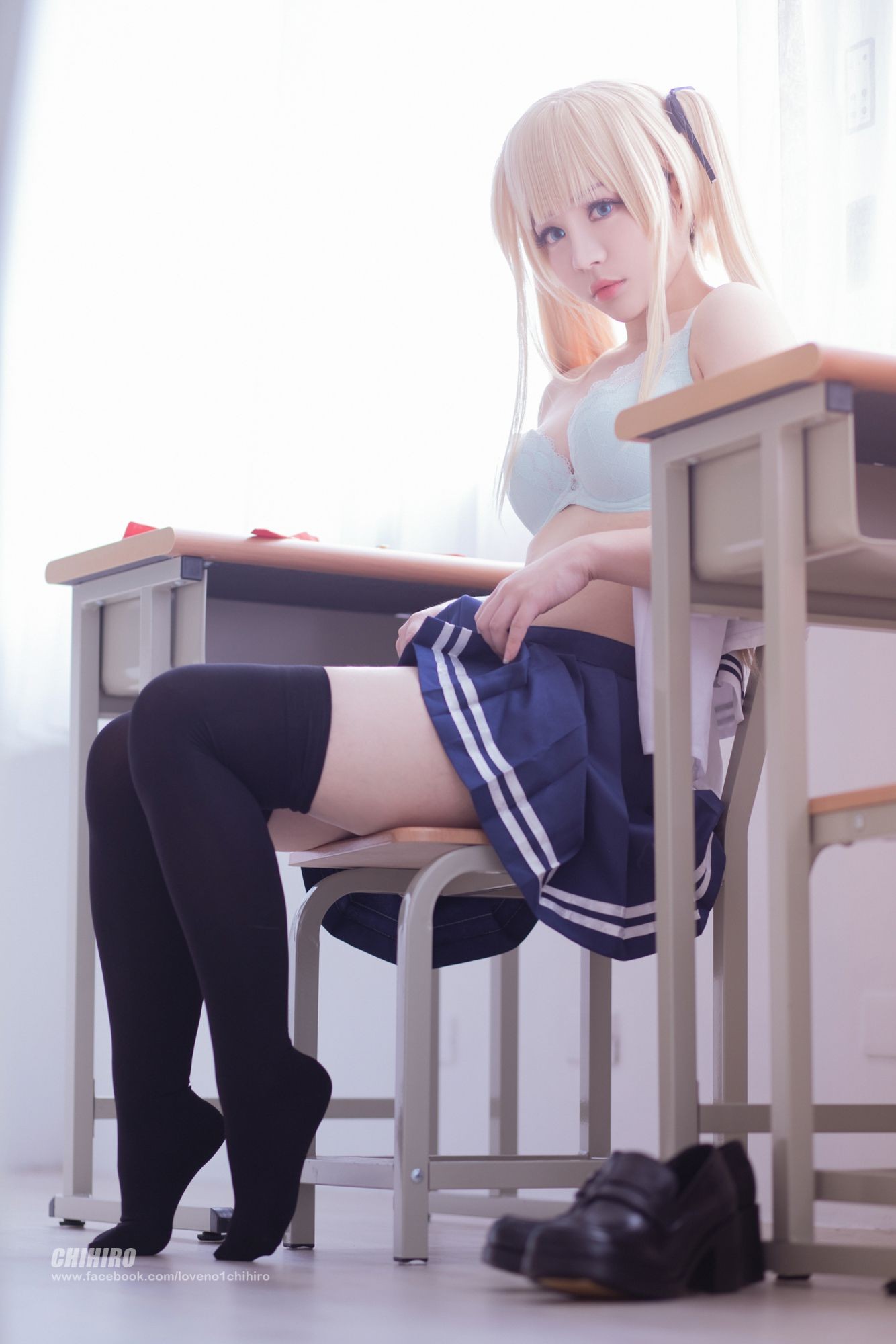 美女动漫博主千寻性感Cosplay写真英梨梨 (11)