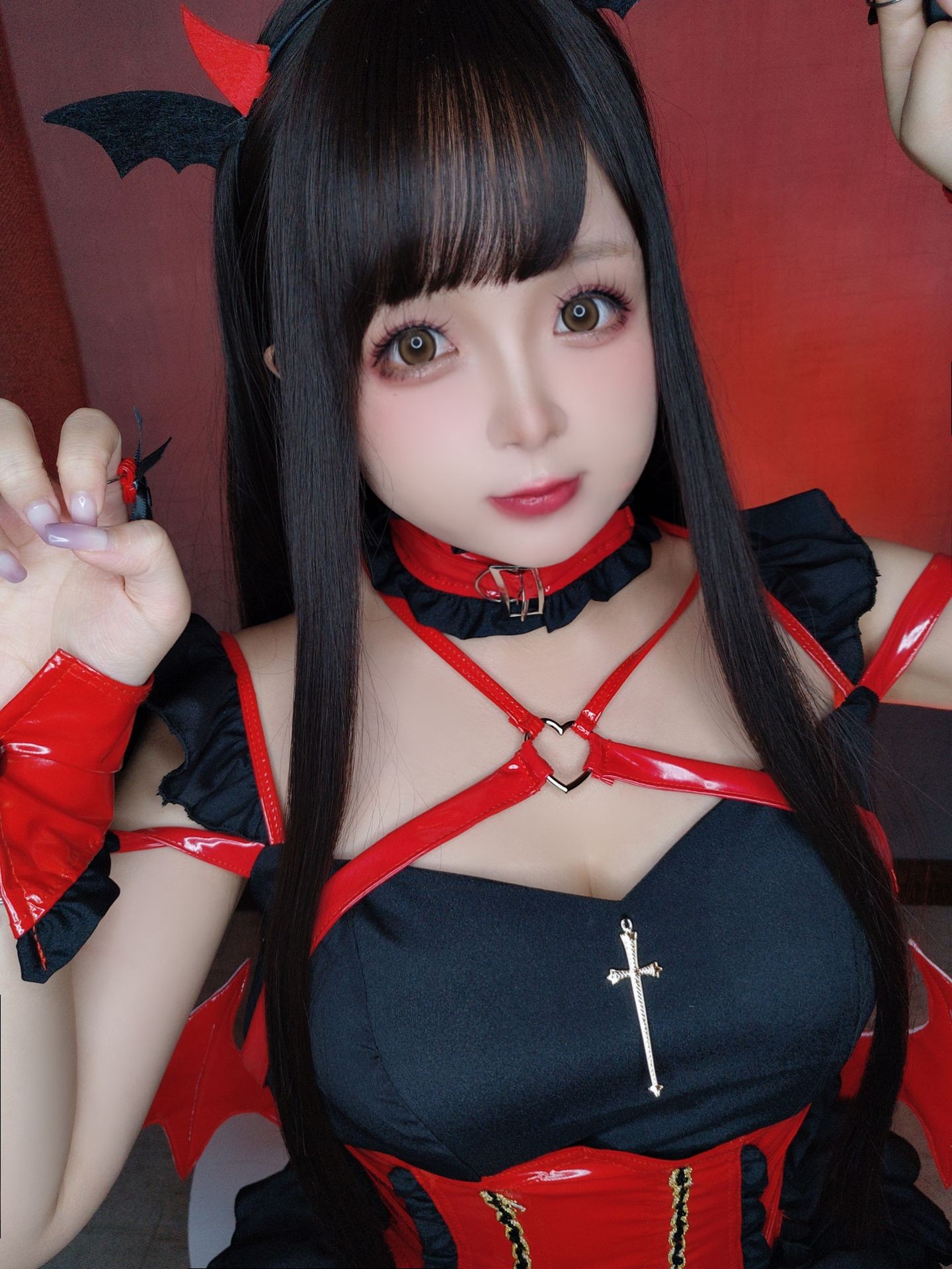 美女动漫博主日奈娇性感Cosplay写真万圣节小恶魔 (32)