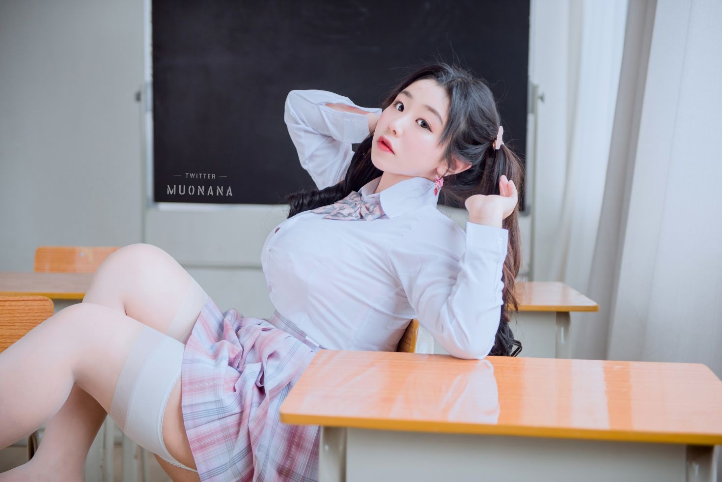 美女动漫博主穆零Mu0性感Cosplay写真老师学生 (19)