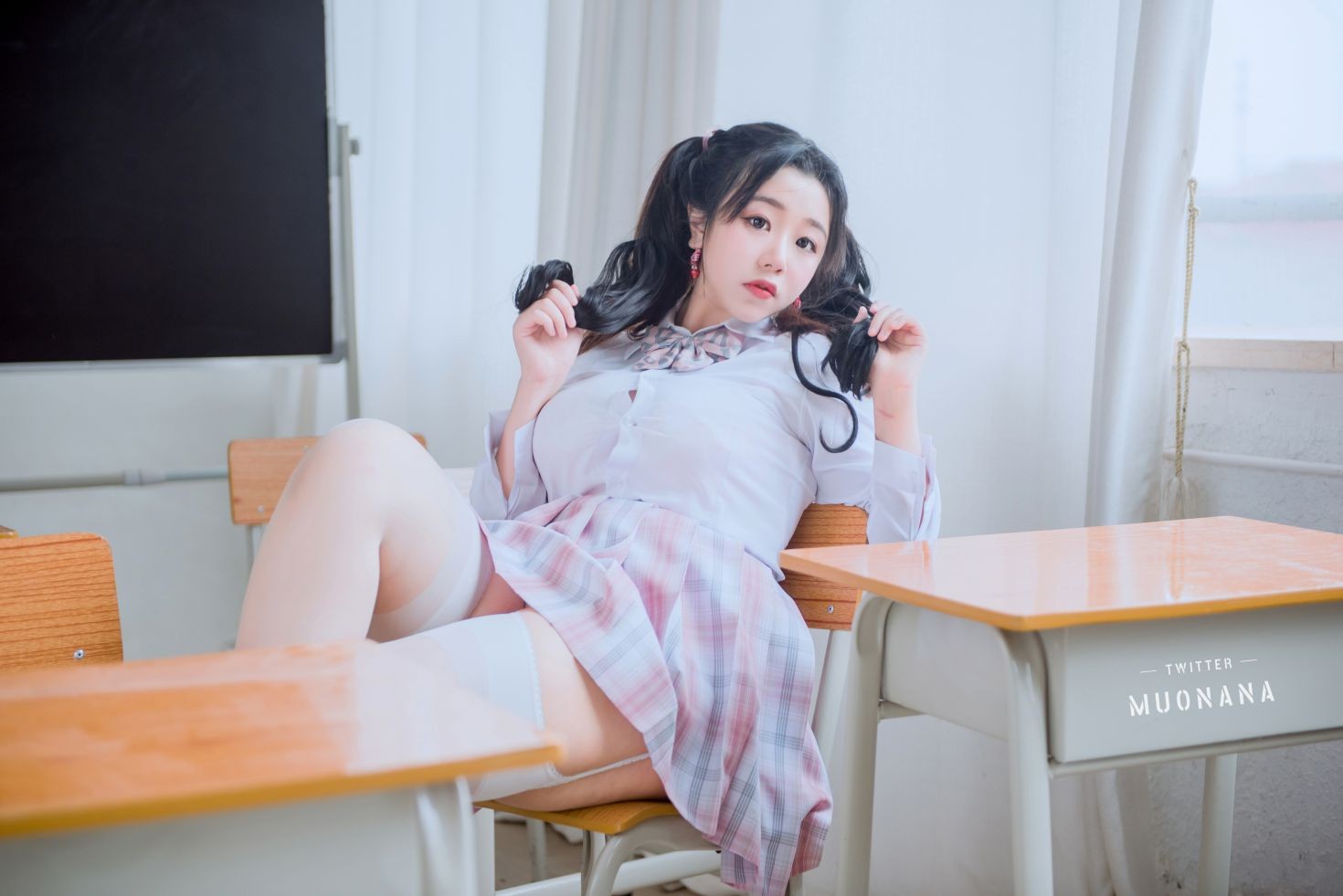 美女动漫博主穆零Mu0性感Cosplay写真老师学生 (33)