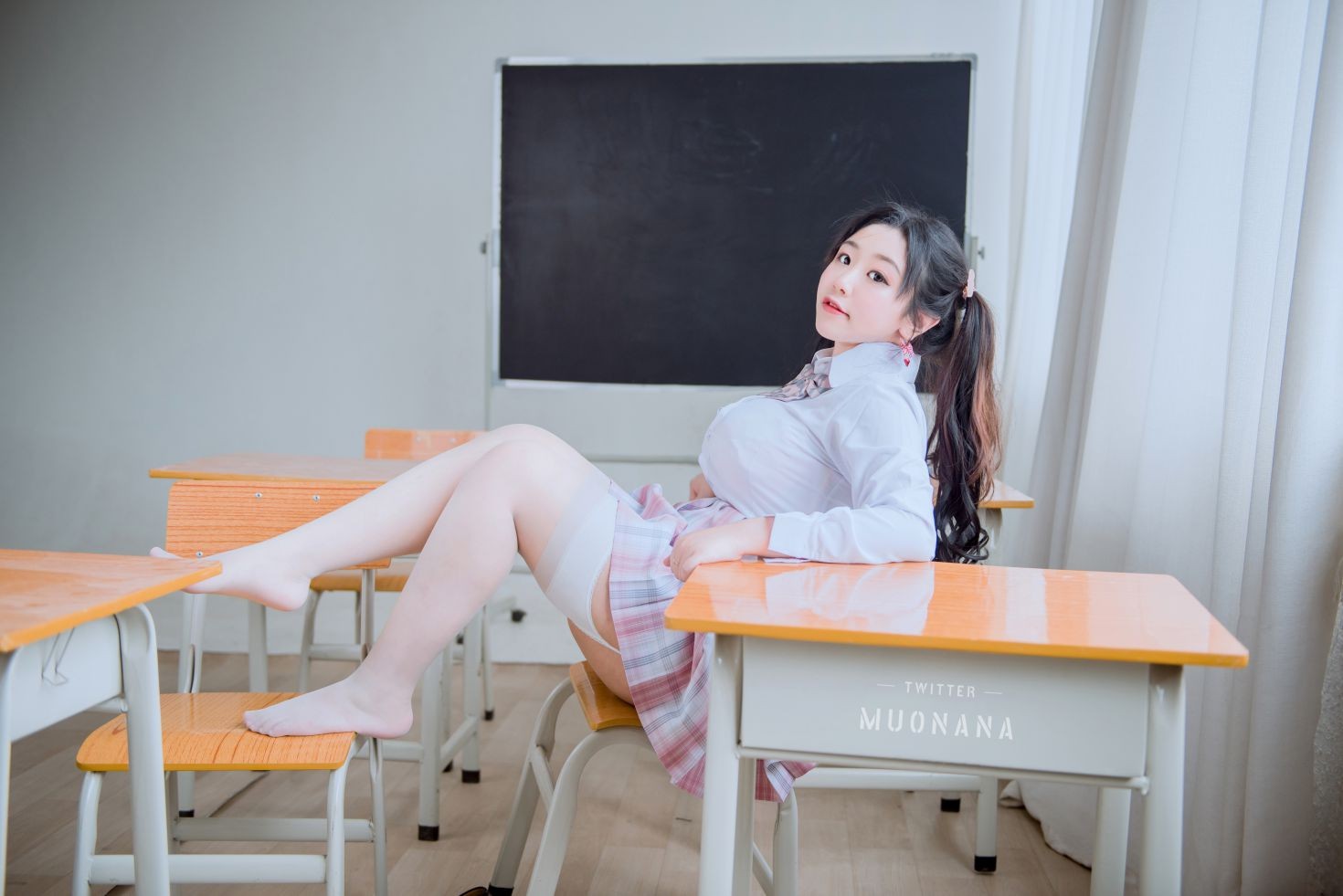 美女动漫博主穆零Mu0性感Cosplay写真老师学生 (21)