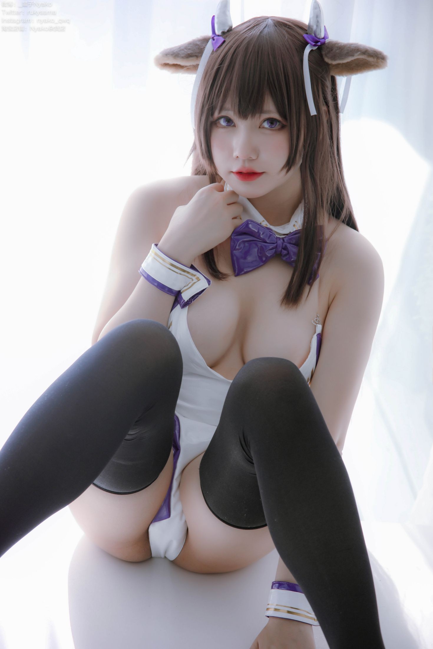 美女动漫博主Nyako喵子性感Cosplay写真樫野本 牛牛赌场女郎 (15)