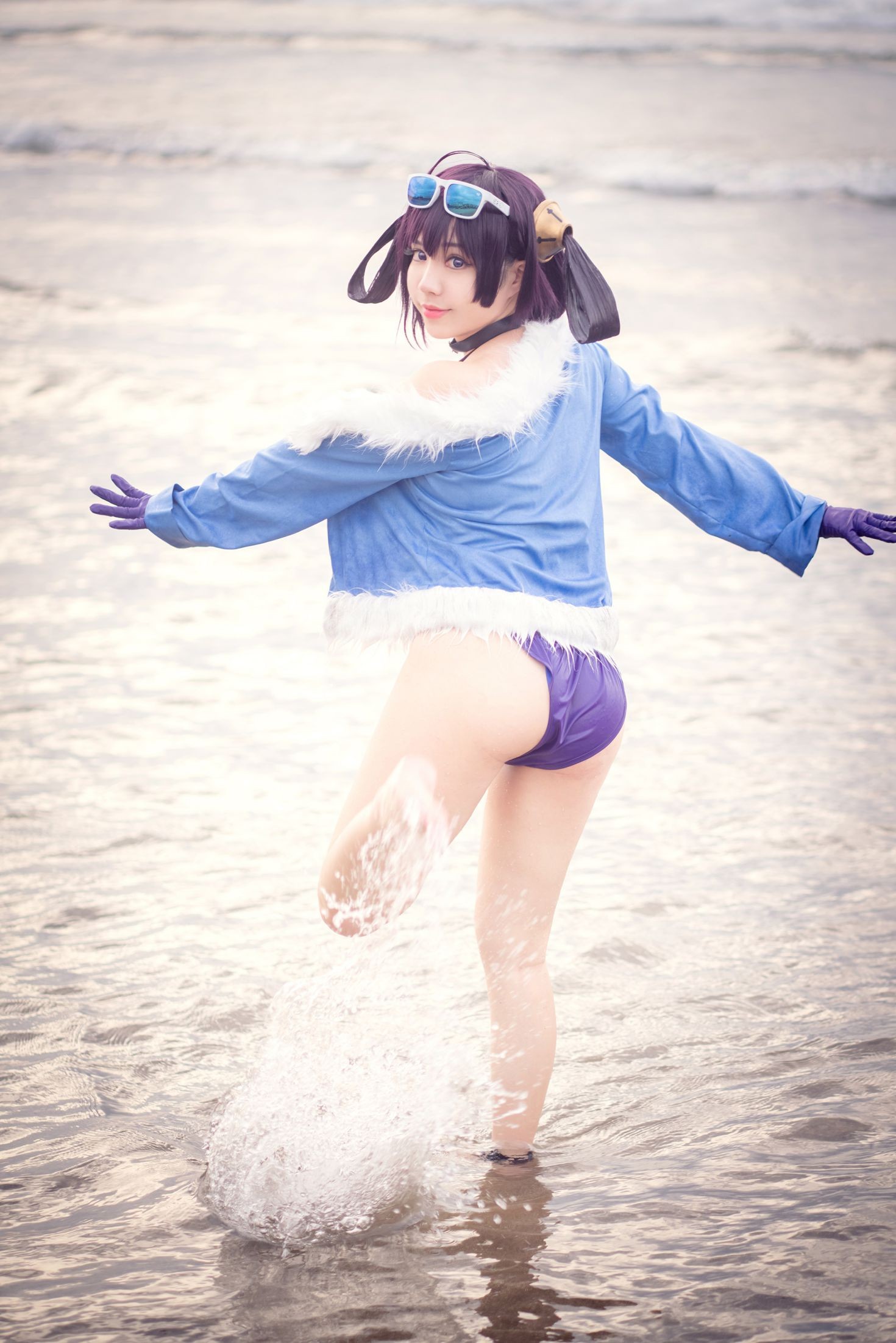 美女动漫博主千寻性感Cosplay写真宁海泳装 (14)