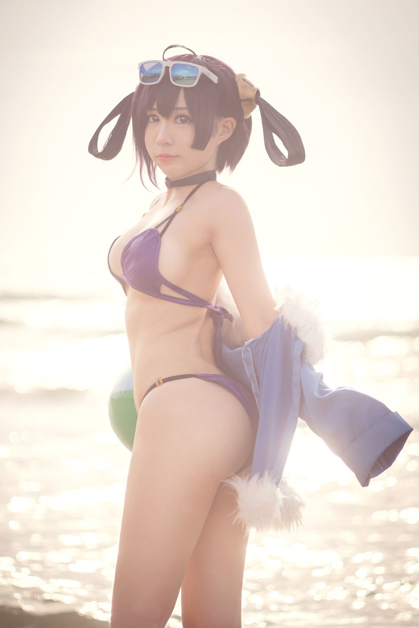 美女动漫博主千寻性感Cosplay写真宁海泳装 (7)