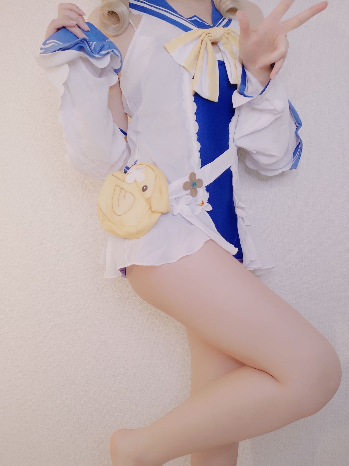 美女动漫博主Yuki亭性感Cosplay写真原神 バーバラちゃん水着 (20)