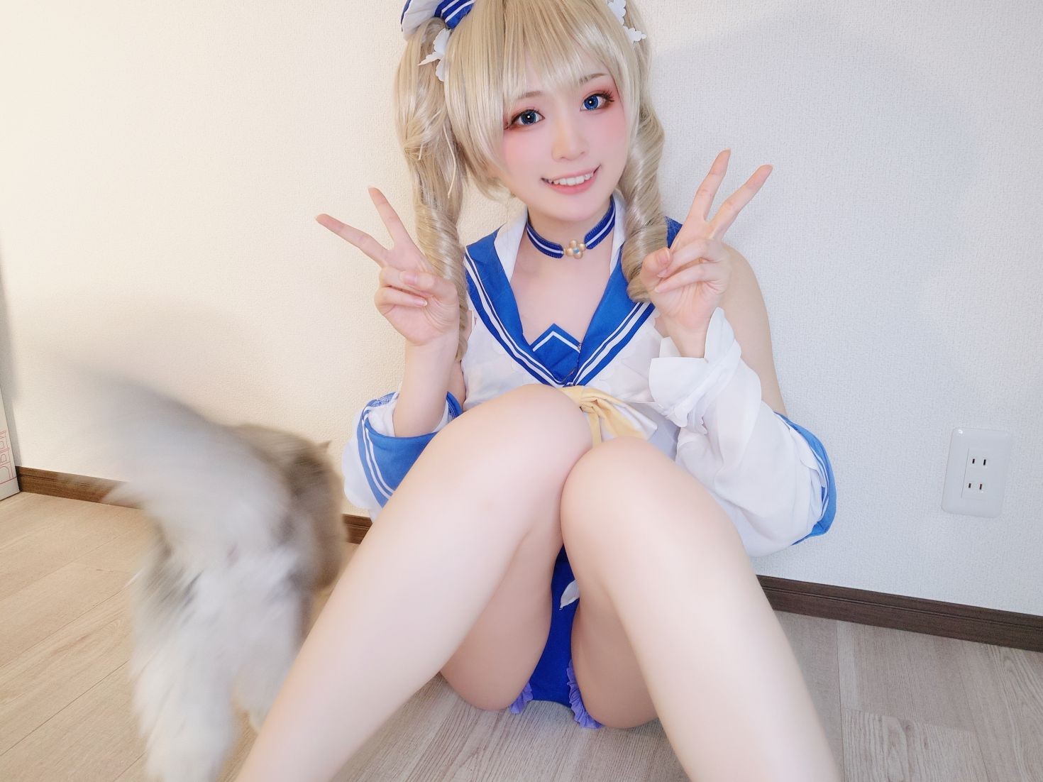 美女动漫博主Yuki亭性感Cosplay写真原神 バーバラちゃん水着 (12)