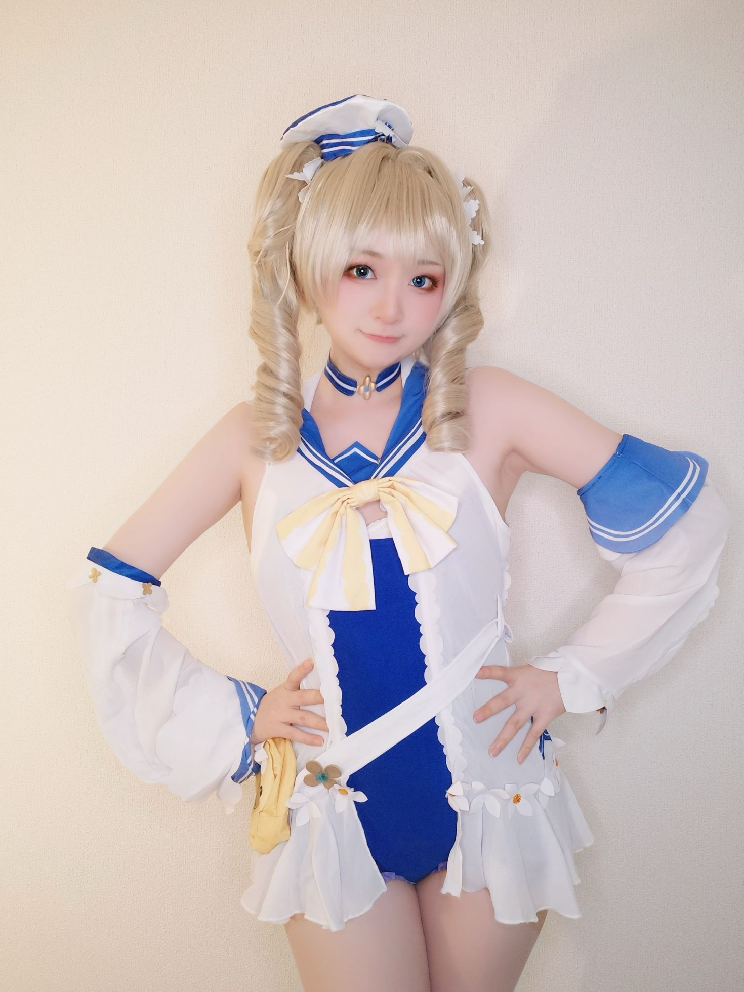 美女动漫博主Yuki亭性感Cosplay写真原神 バーバラちゃん水着 (9)